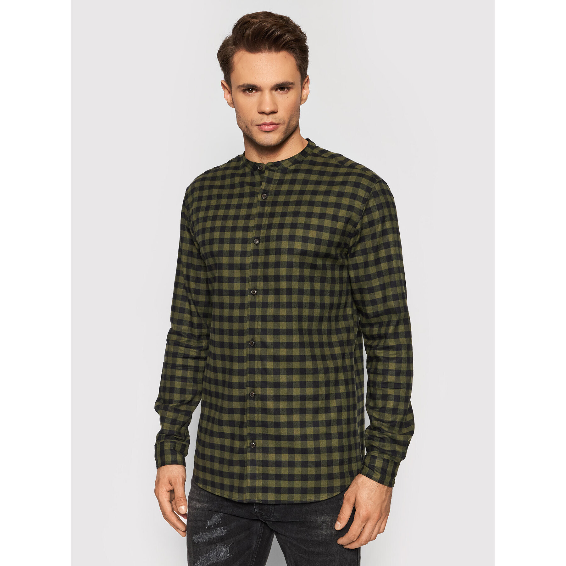 Jack&Jones PREMIUM Košile Blawinter 12196944 Zelená Slim Fit - Pepit.cz