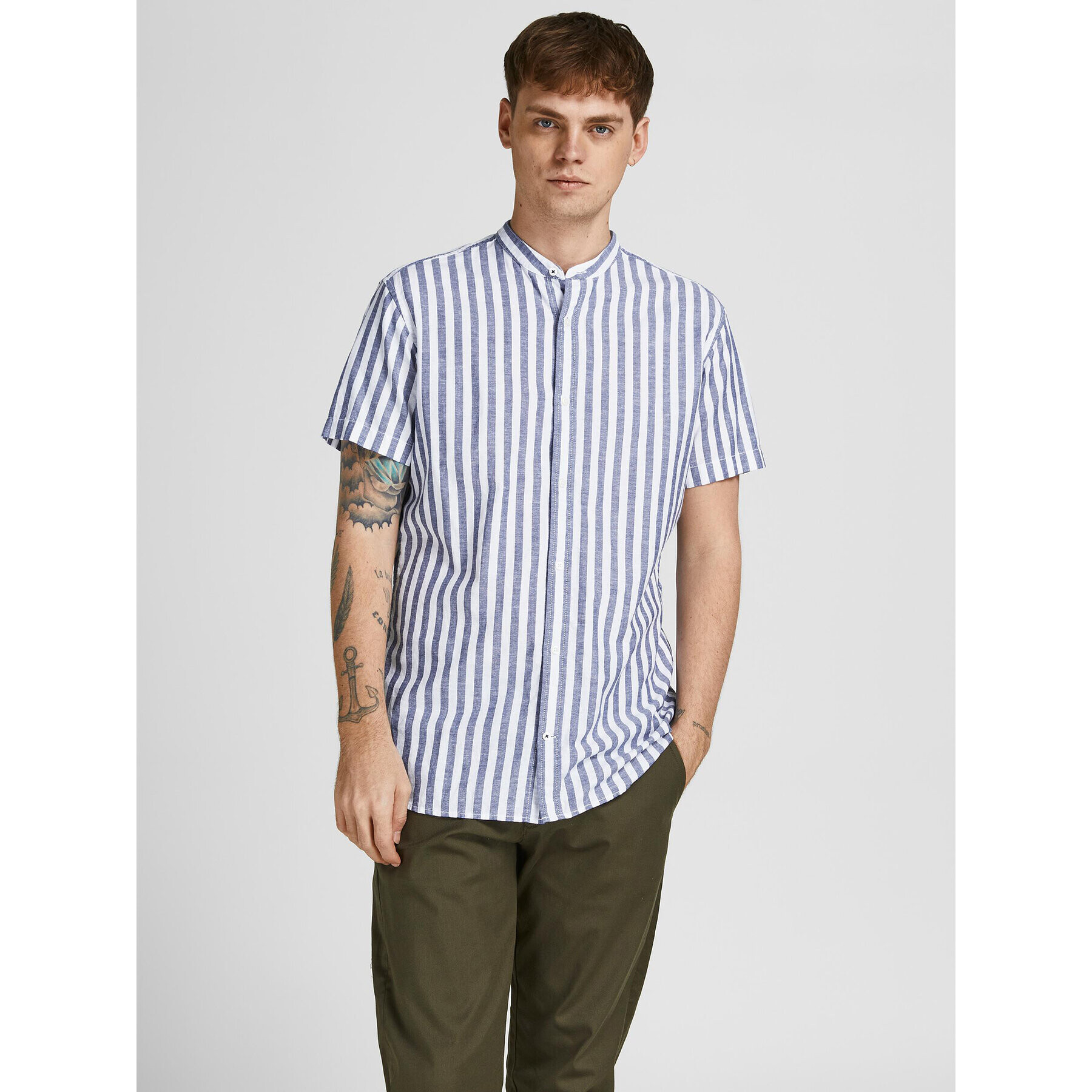 Jack&Jones PREMIUM Košile Summer 12208479 Modrá Slim Fit - Pepit.cz