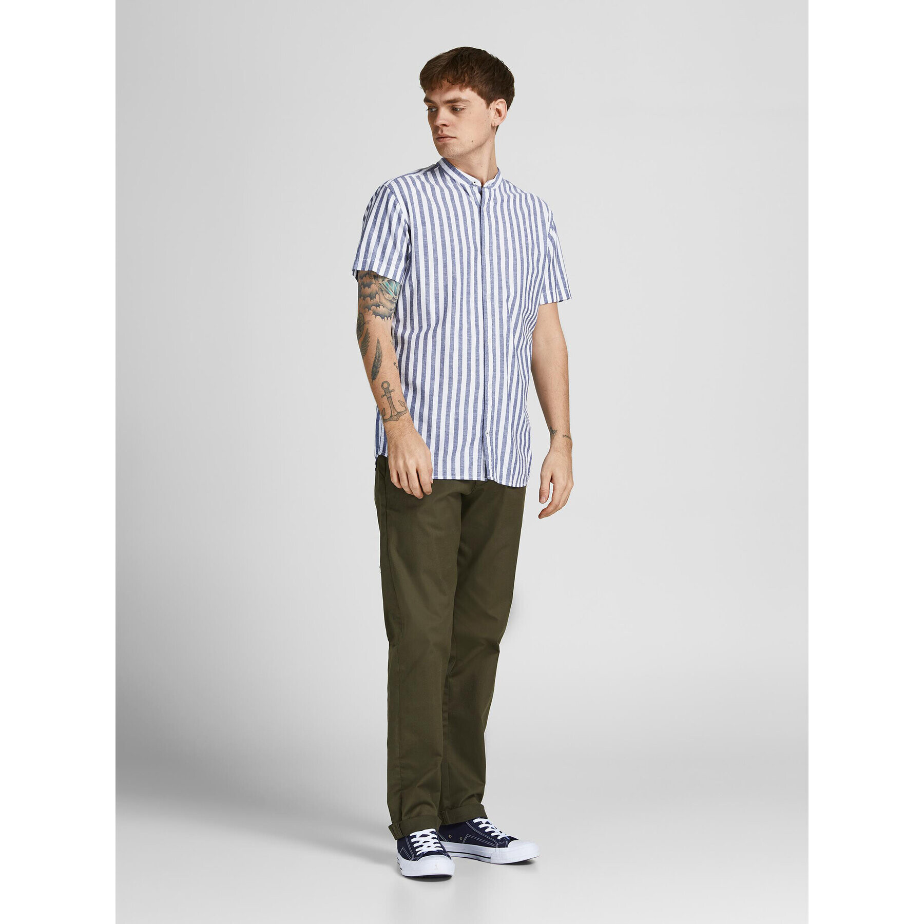 Jack&Jones PREMIUM Košile Summer 12208479 Modrá Slim Fit - Pepit.cz