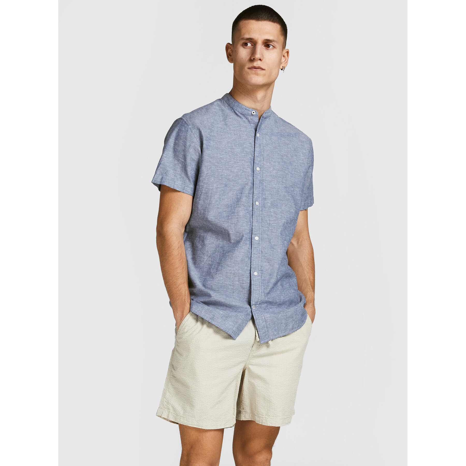 Jack&Jones PREMIUM Košile Summer 12208479 Modrá Slim Fit - Pepit.cz