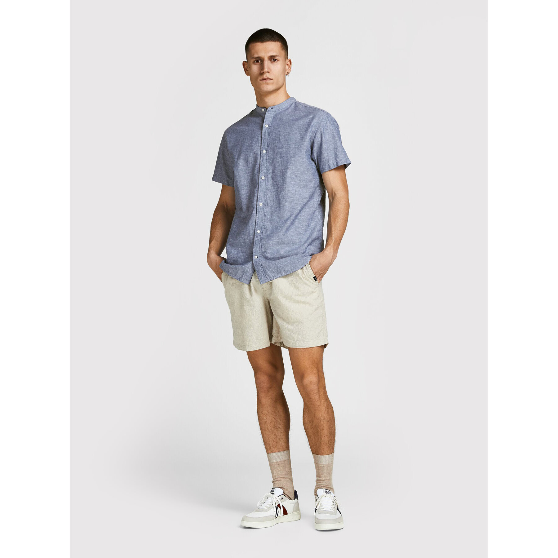 Jack&Jones PREMIUM Košile Summer 12208479 Modrá Slim Fit - Pepit.cz