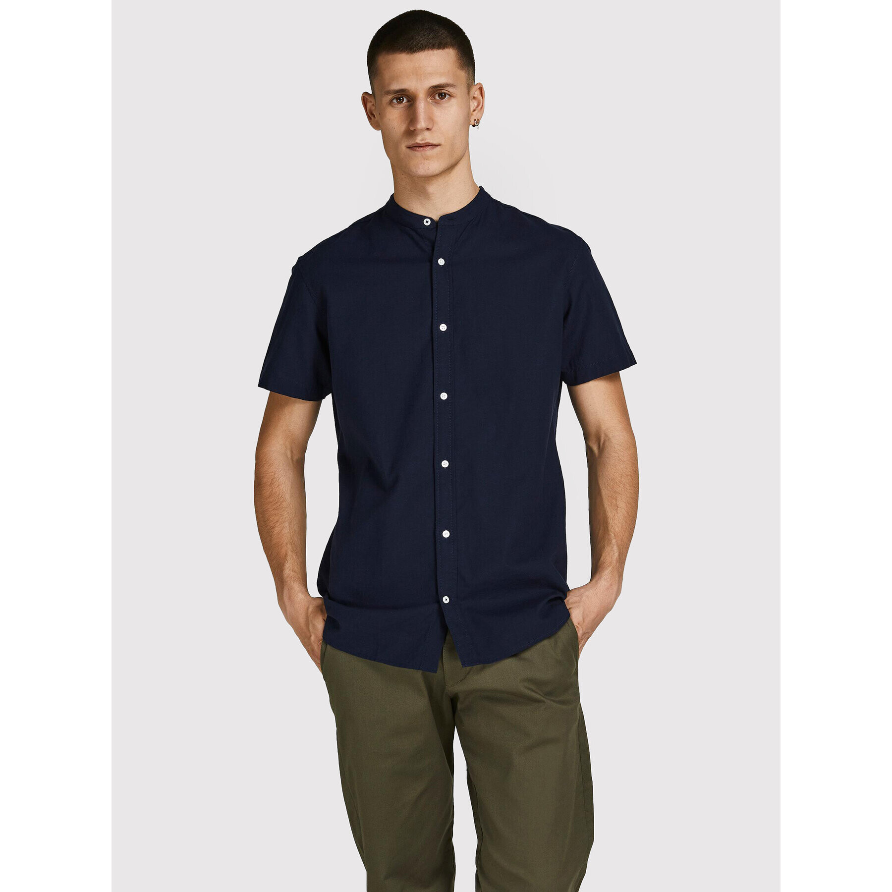 Jack&Jones PREMIUM Košile Summer 12208479 Tmavomodrá Slim Fit - Pepit.cz