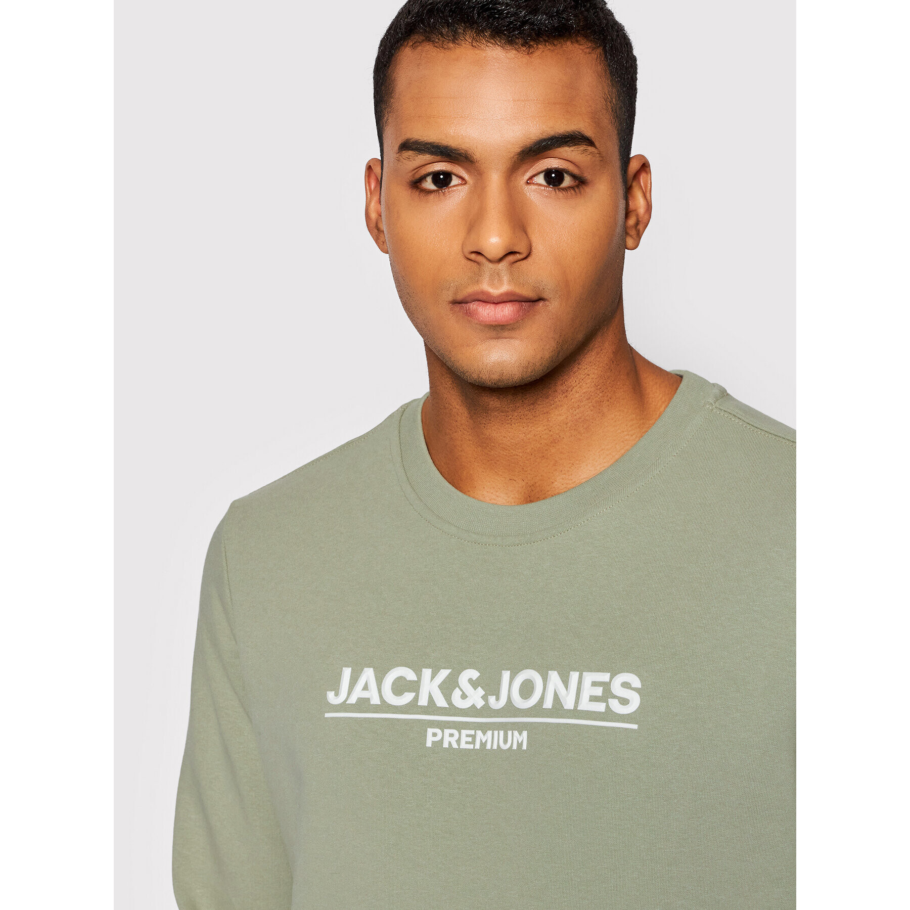 Jack&Jones PREMIUM Mikina Branding 12205732 Zelená Regular Fit - Pepit.cz