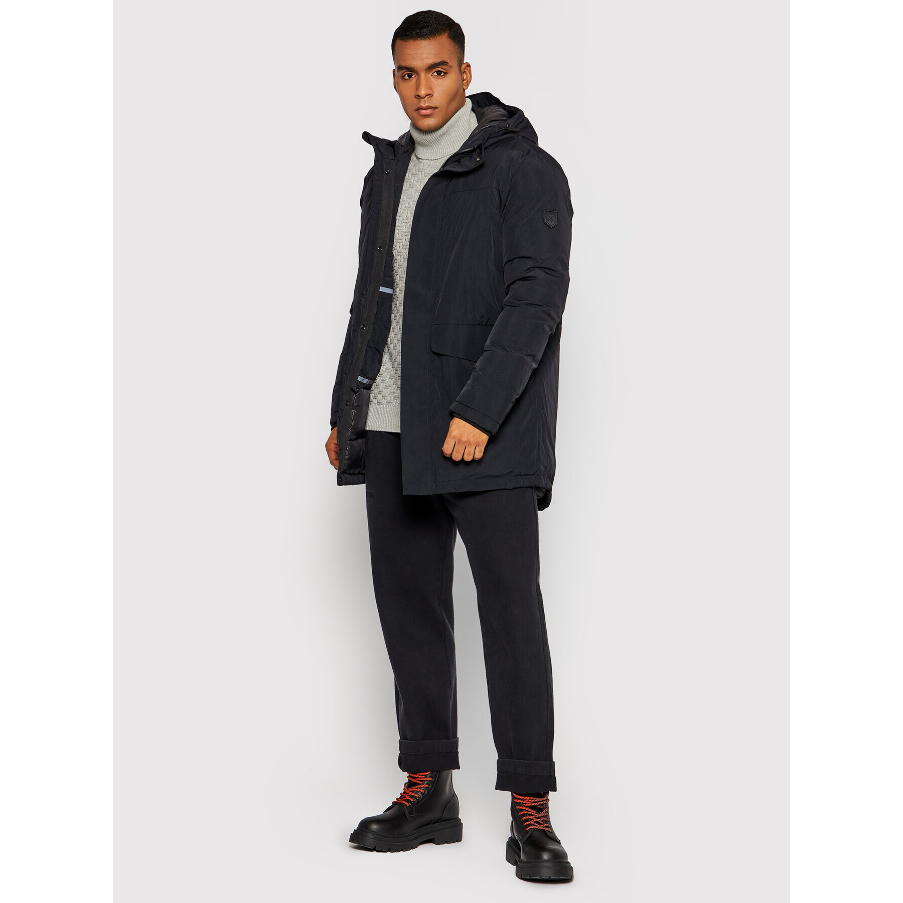 Jack&Jones PREMIUM Parka Harold 12192814 Černá Regular Fit - Pepit.cz