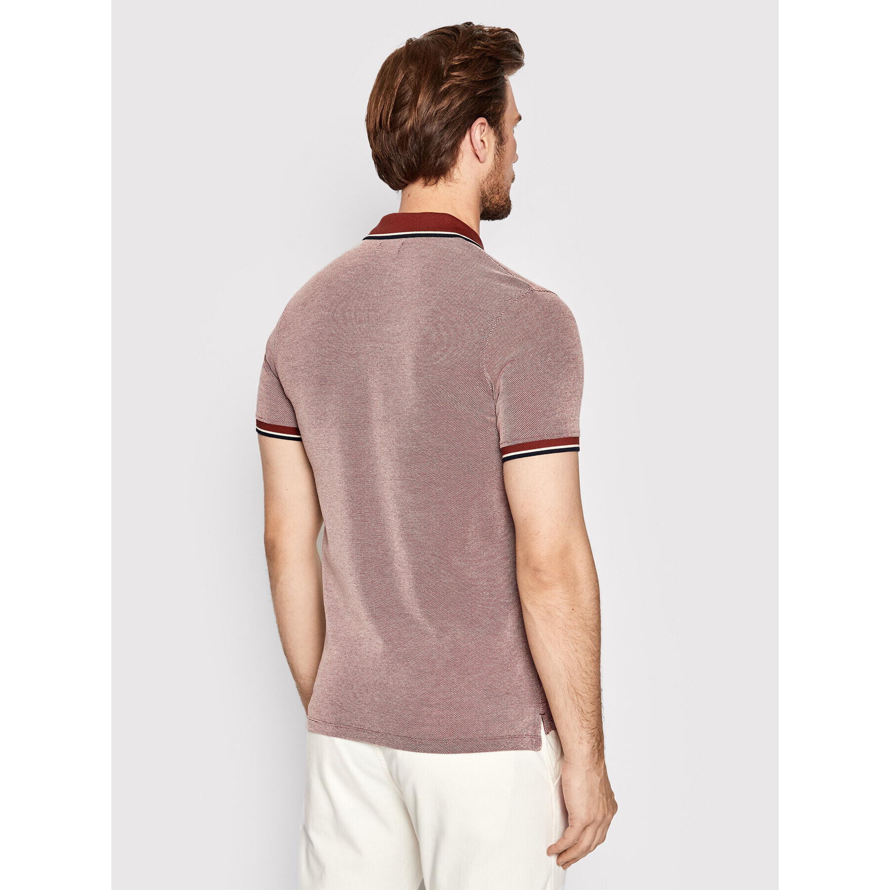 Jack&Jones PREMIUM Polokošile Bluwin 12169064 Červená Regular Fit - Pepit.cz