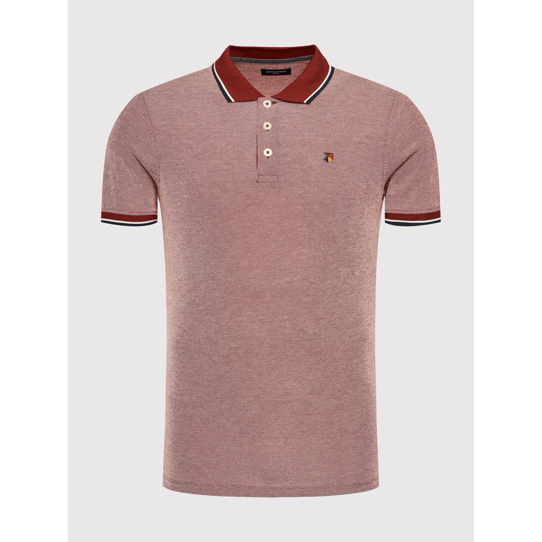 Jack&Jones PREMIUM Polokošile Bluwin 12169064 Červená Regular Fit - Pepit.cz