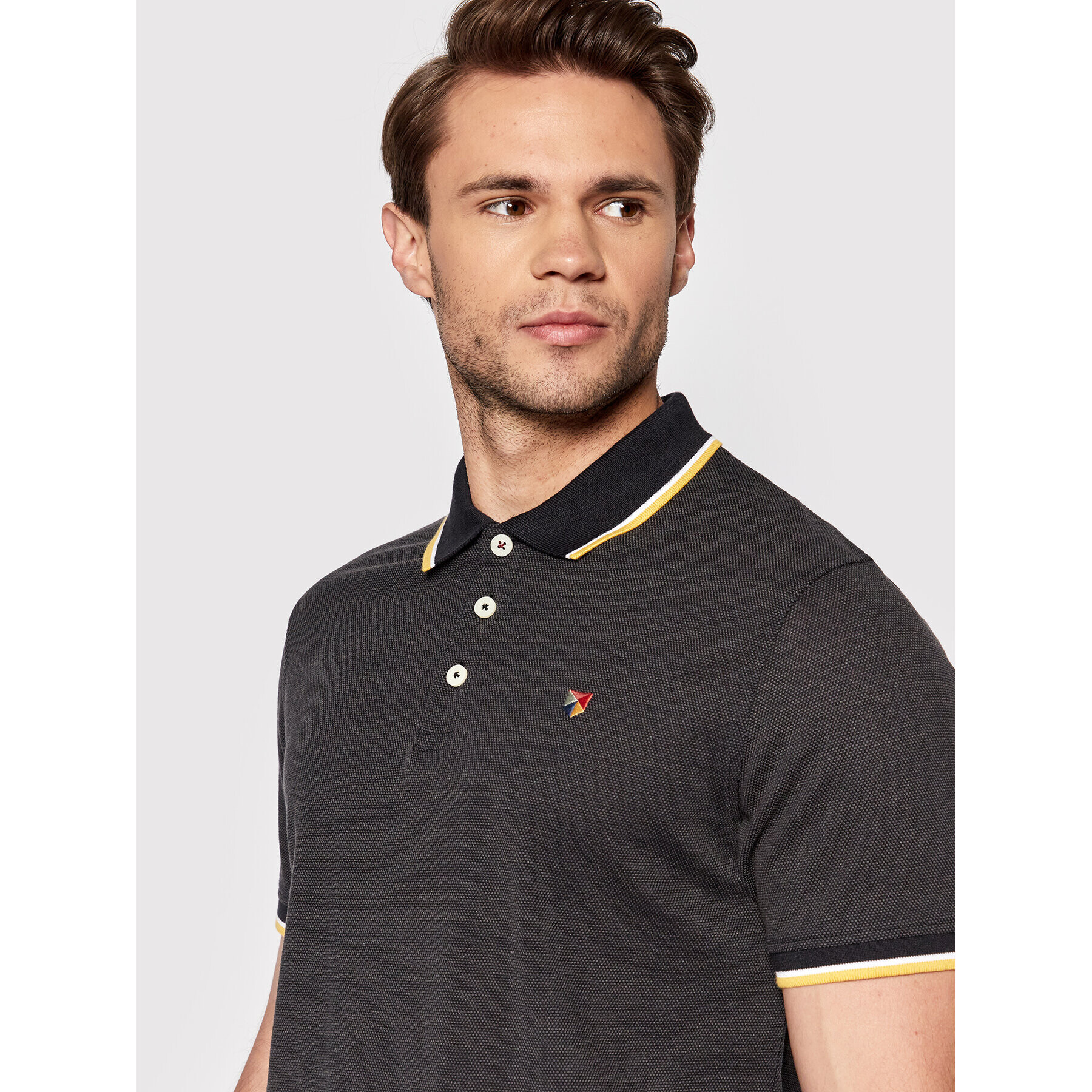 Jack&Jones PREMIUM Polokošile Win 12169064 Černá Regular Fit - Pepit.cz