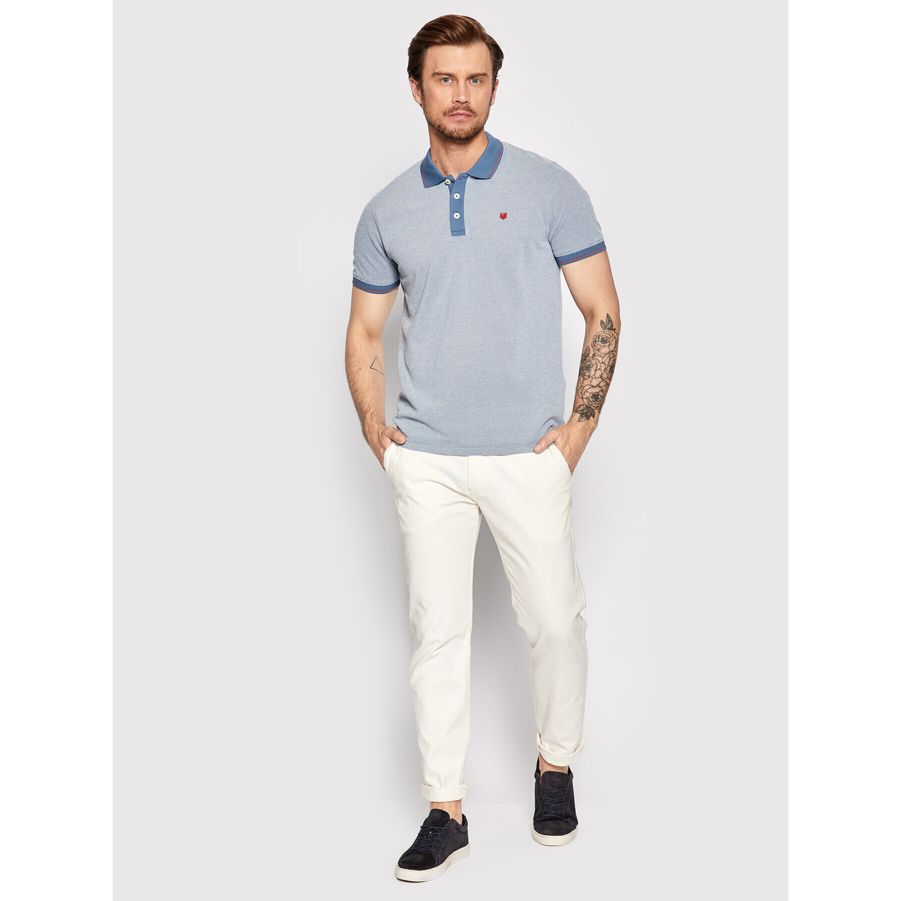 Jack&Jones PREMIUM Polokošile Win 12169064 Modrá Regular Fit - Pepit.cz