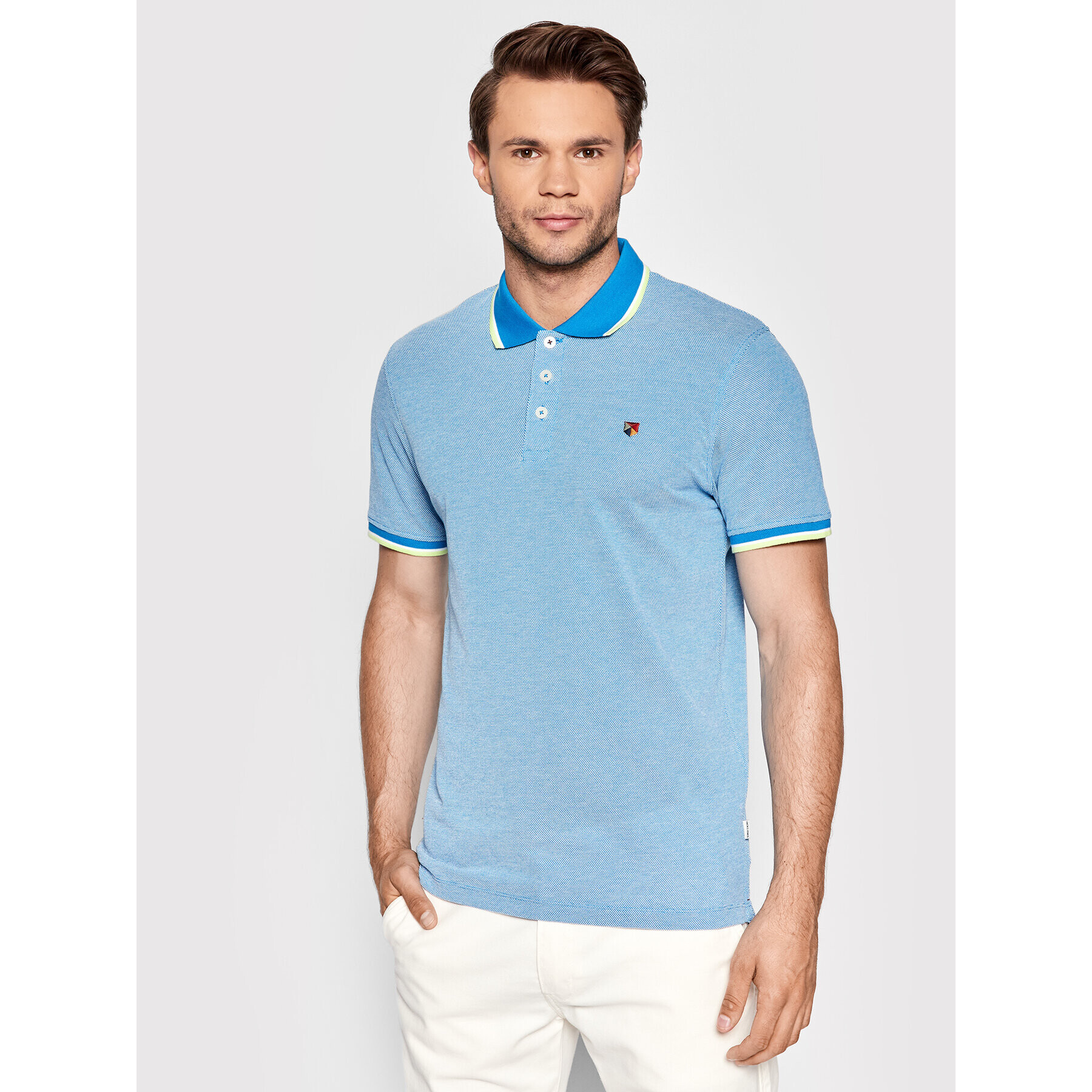 Jack&Jones PREMIUM Polokošile Win 12169064 Modrá Regular Fit - Pepit.cz