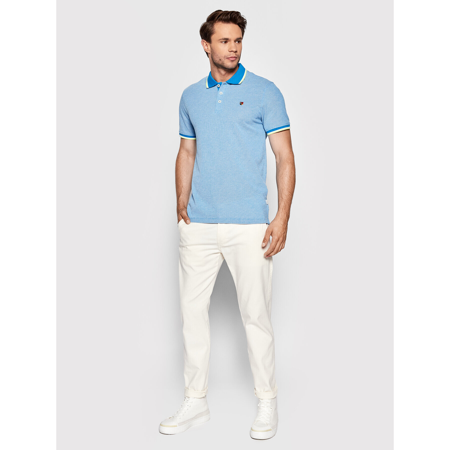 Jack&Jones PREMIUM Polokošile Win 12169064 Modrá Regular Fit - Pepit.cz