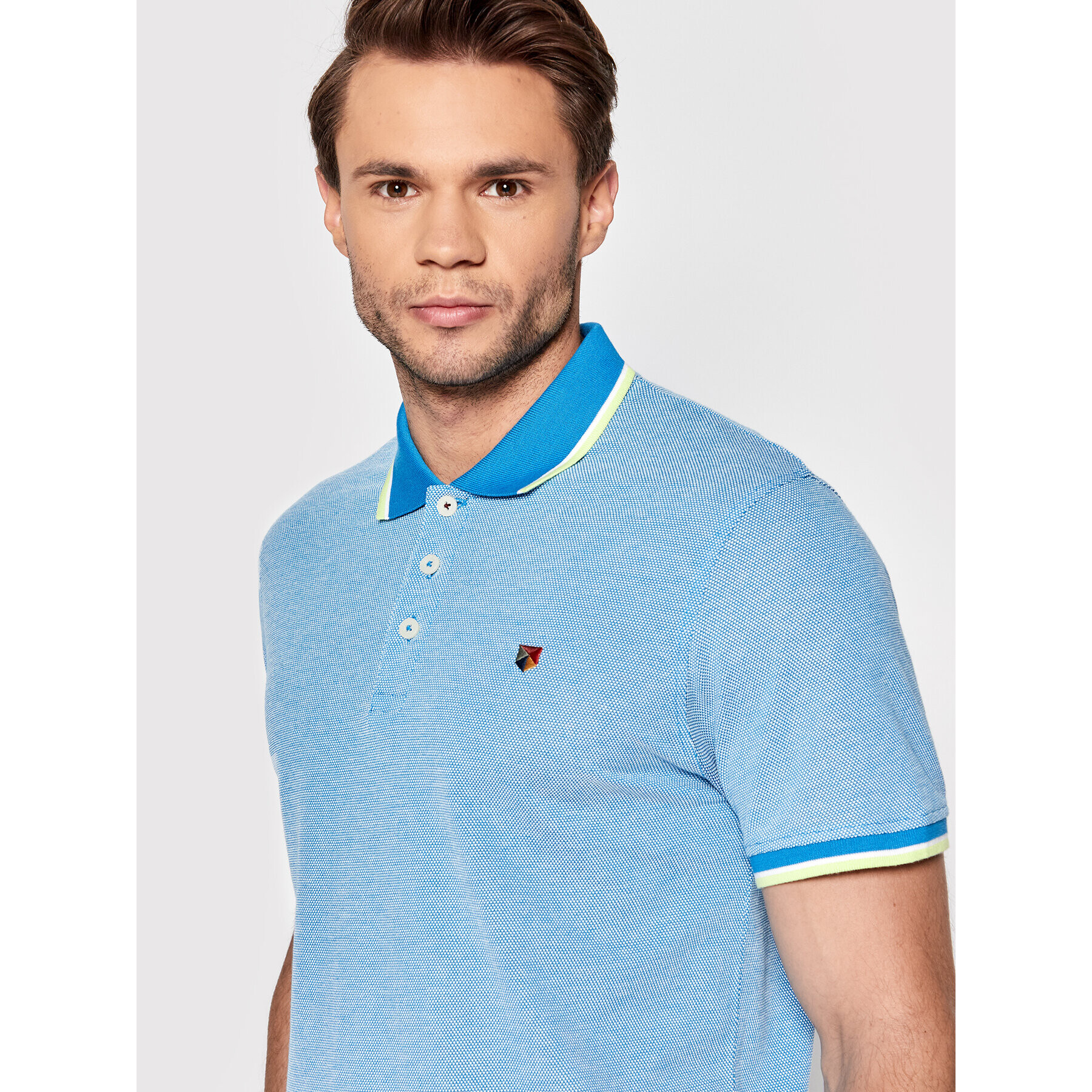 Jack&Jones PREMIUM Polokošile Win 12169064 Modrá Regular Fit - Pepit.cz