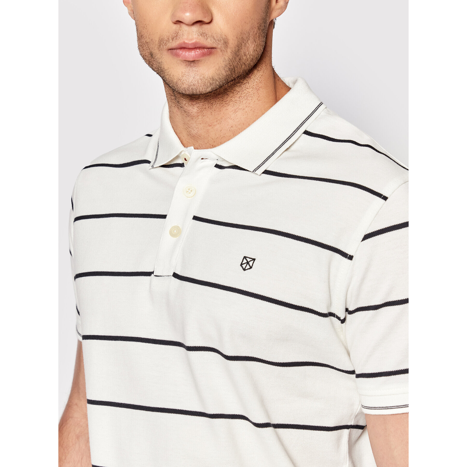 Jack&Jones PREMIUM Polokošile Win 12190262 Bílá Regular Fit - Pepit.cz