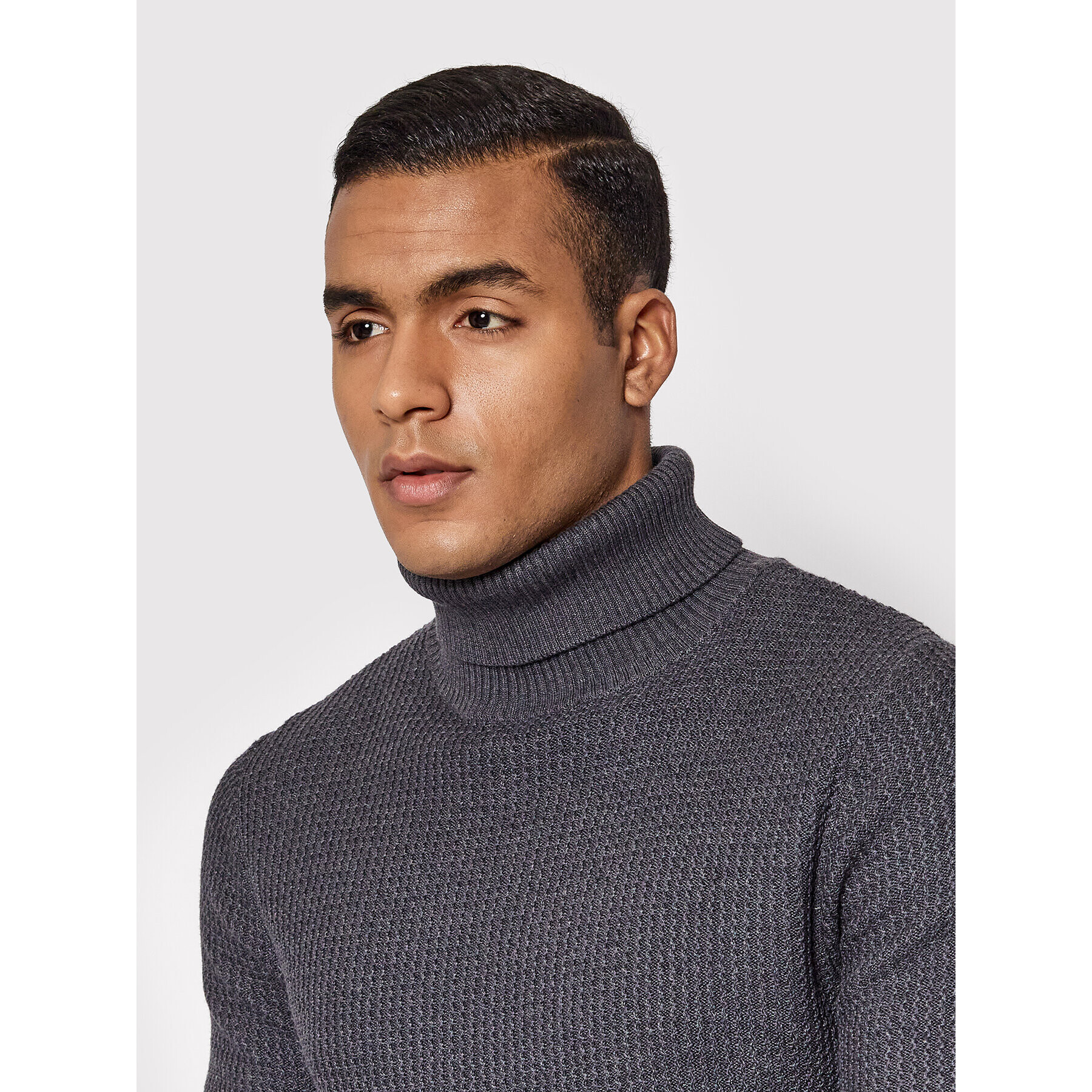 Jack&Jones PREMIUM Rolák Blucarlos 12199940 Šedá Regular Fit - Pepit.cz