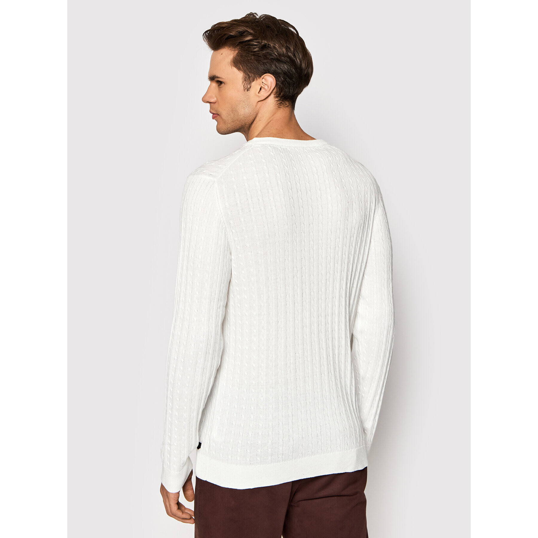 Jack&Jones PREMIUM Svetr Blawinter 12200105 Bílá Regular Fit - Pepit.cz