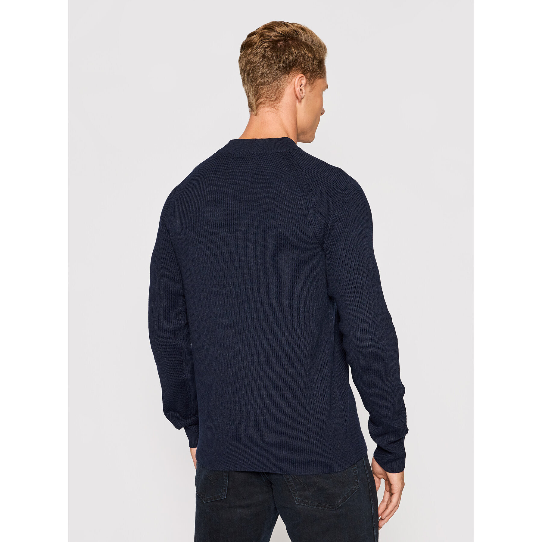 Jack&Jones PREMIUM Svetr Perfect 12193517 Tmavomodrá Regular Fit - Pepit.cz