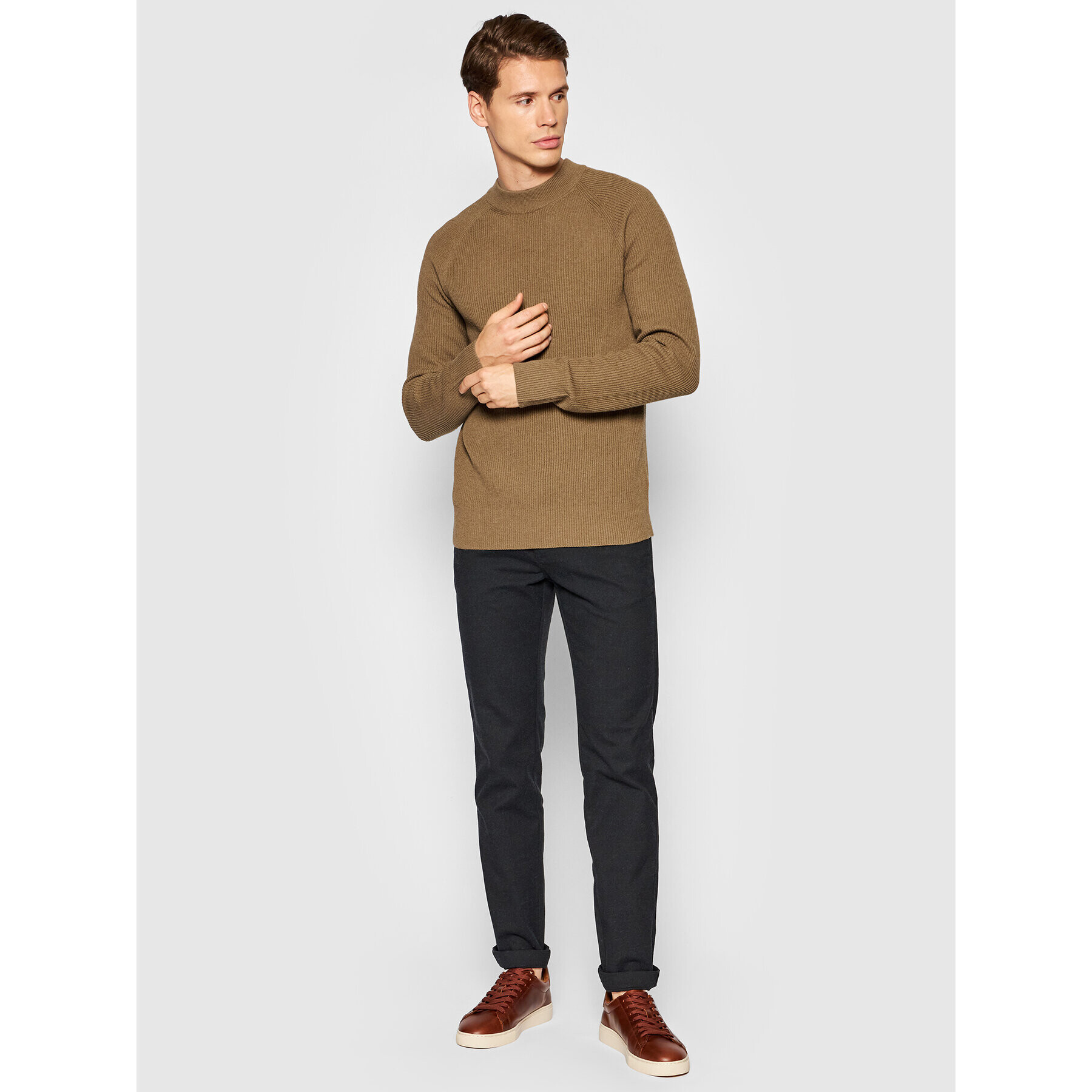 Jack&Jones PREMIUM Svetr Perfect 12193517 Zelená Regular Fit - Pepit.cz