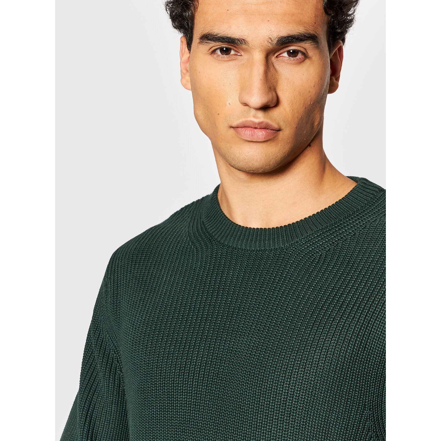 Jack&Jones PREMIUM Svetr Well 12193093 Zelená Regular Fit - Pepit.cz