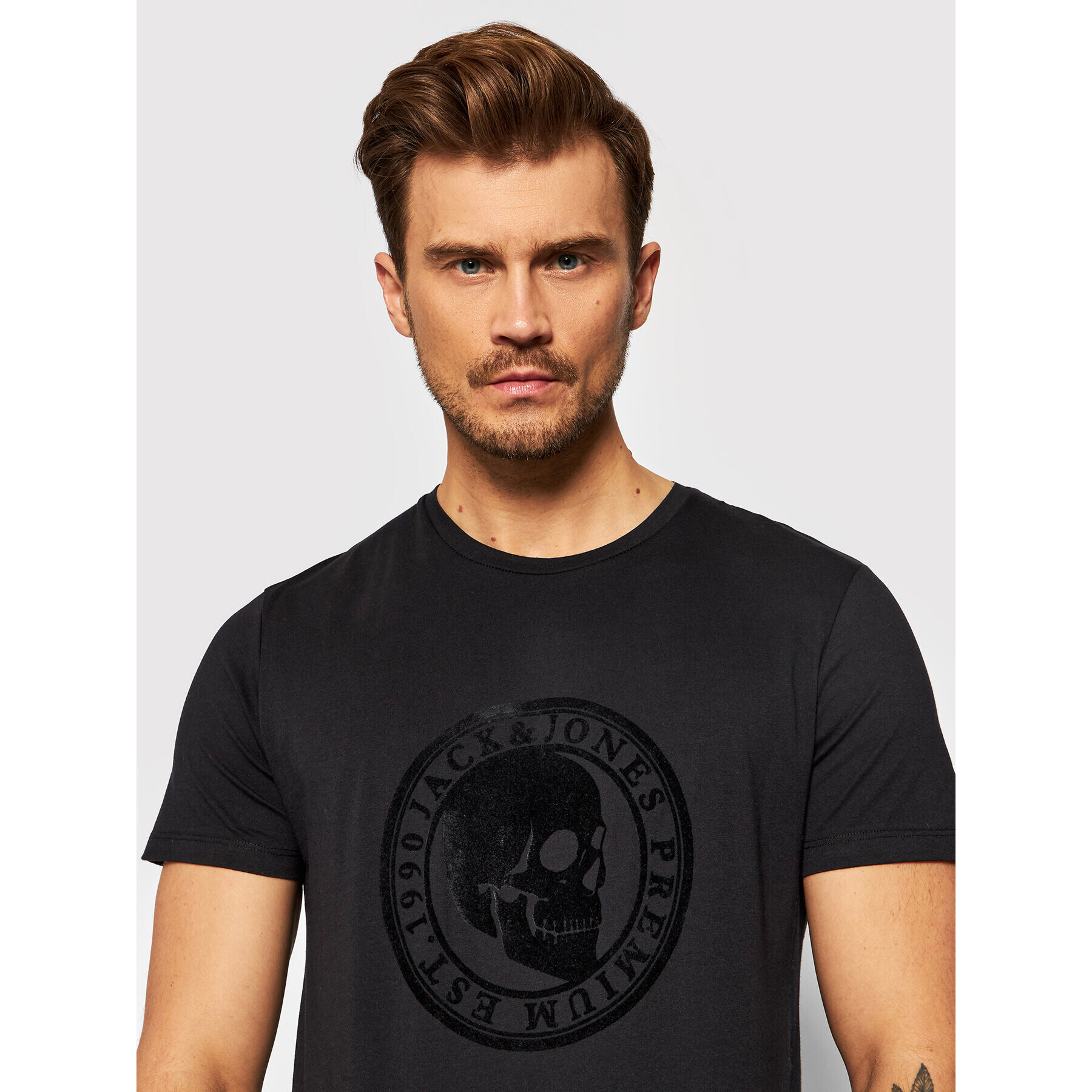 Jack&Jones PREMIUM T-Shirt Blacult 12199808 Černá Regular Fit - Pepit.cz