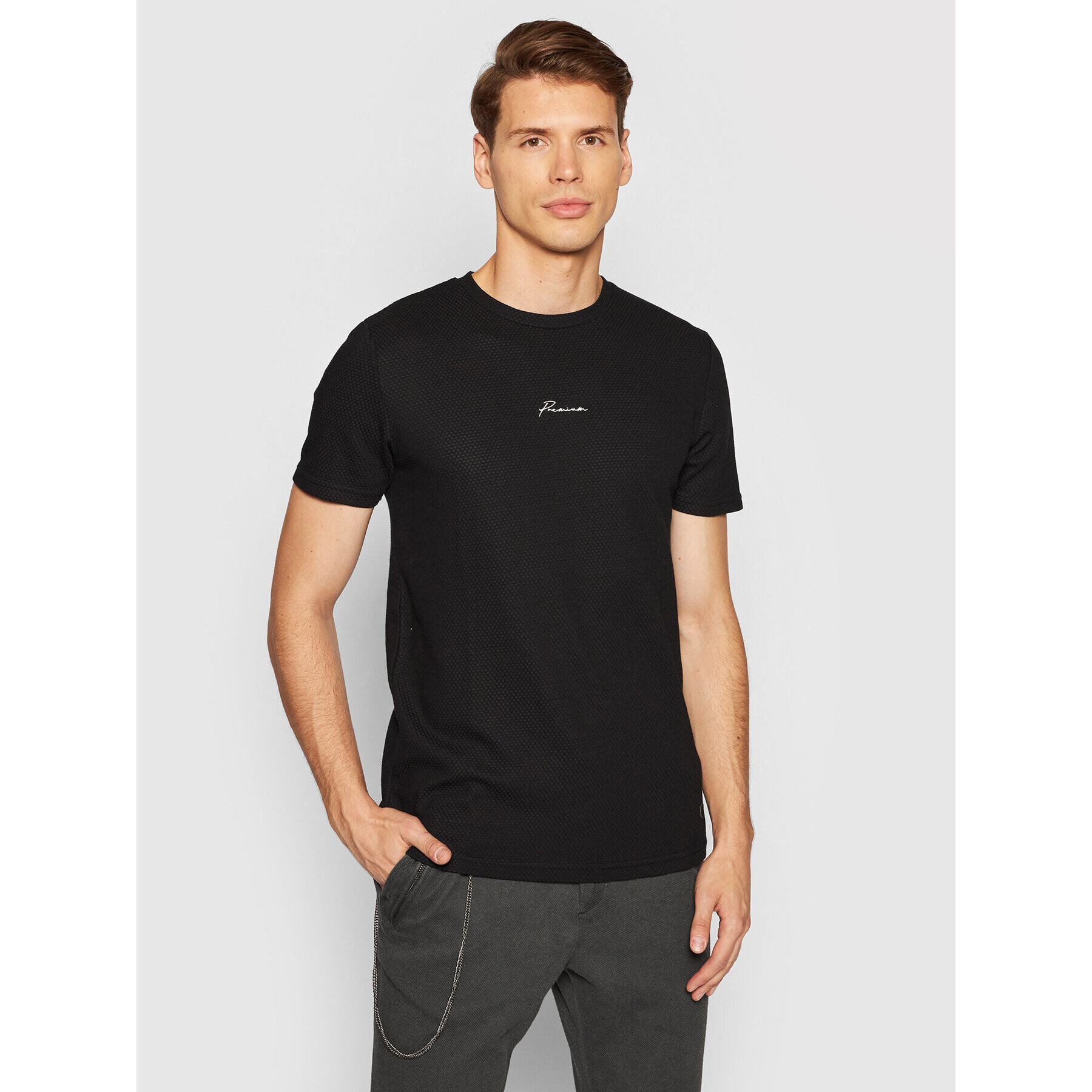 Jack&Jones PREMIUM T-Shirt Blafranco 12175825 Černá Regular Fit - Pepit.cz