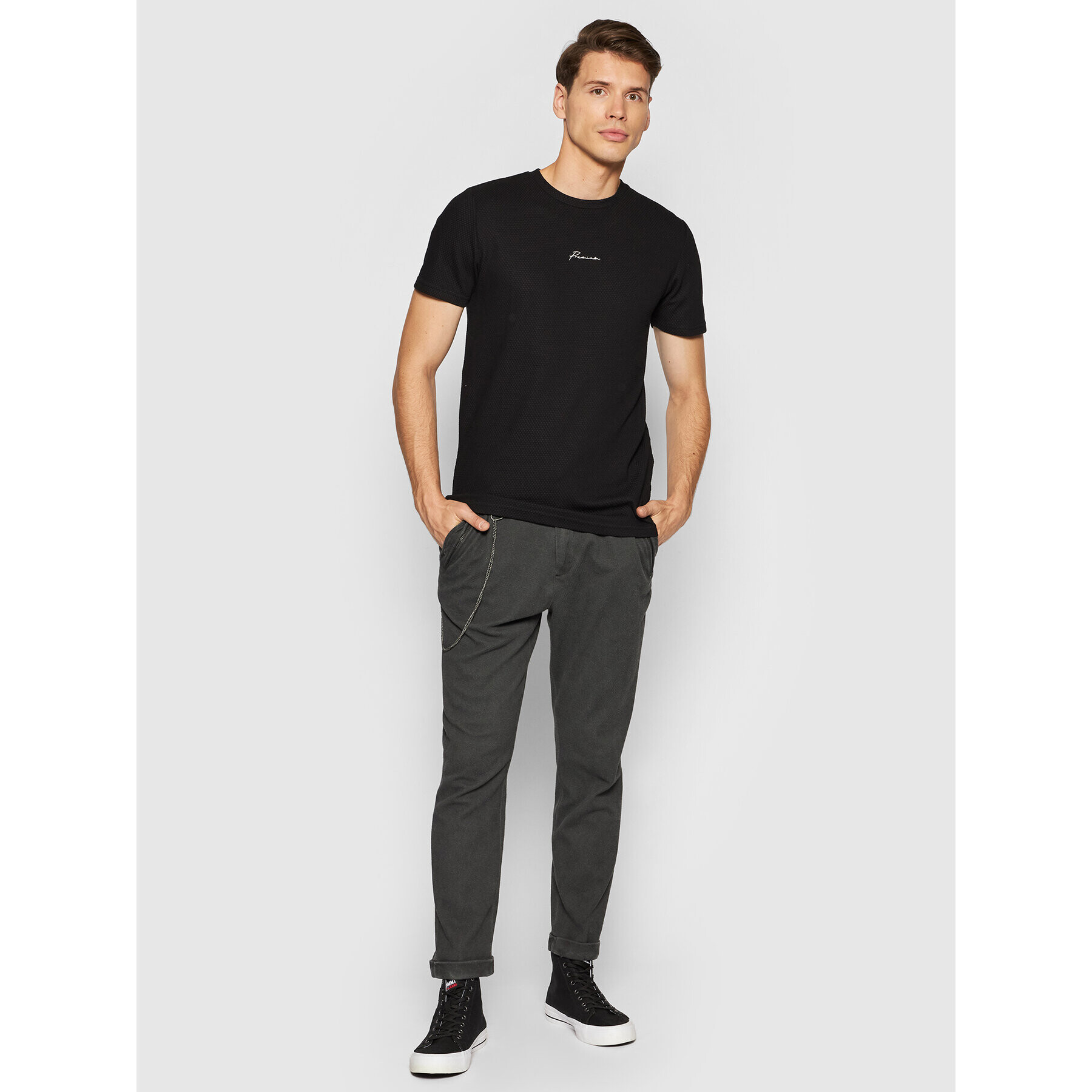 Jack&Jones PREMIUM T-Shirt Blafranco 12175825 Černá Regular Fit - Pepit.cz