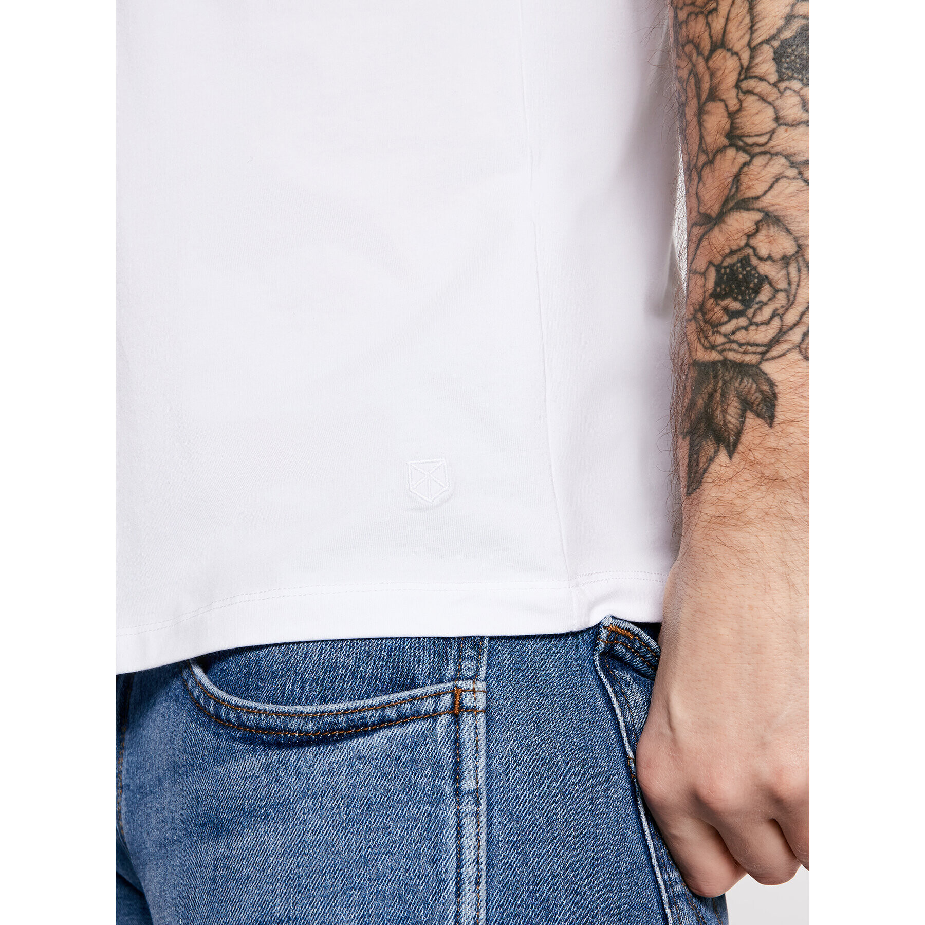 Jack&Jones PREMIUM T-Shirt Blalogo Spring 12183777 Bílá Regular Fit - Pepit.cz