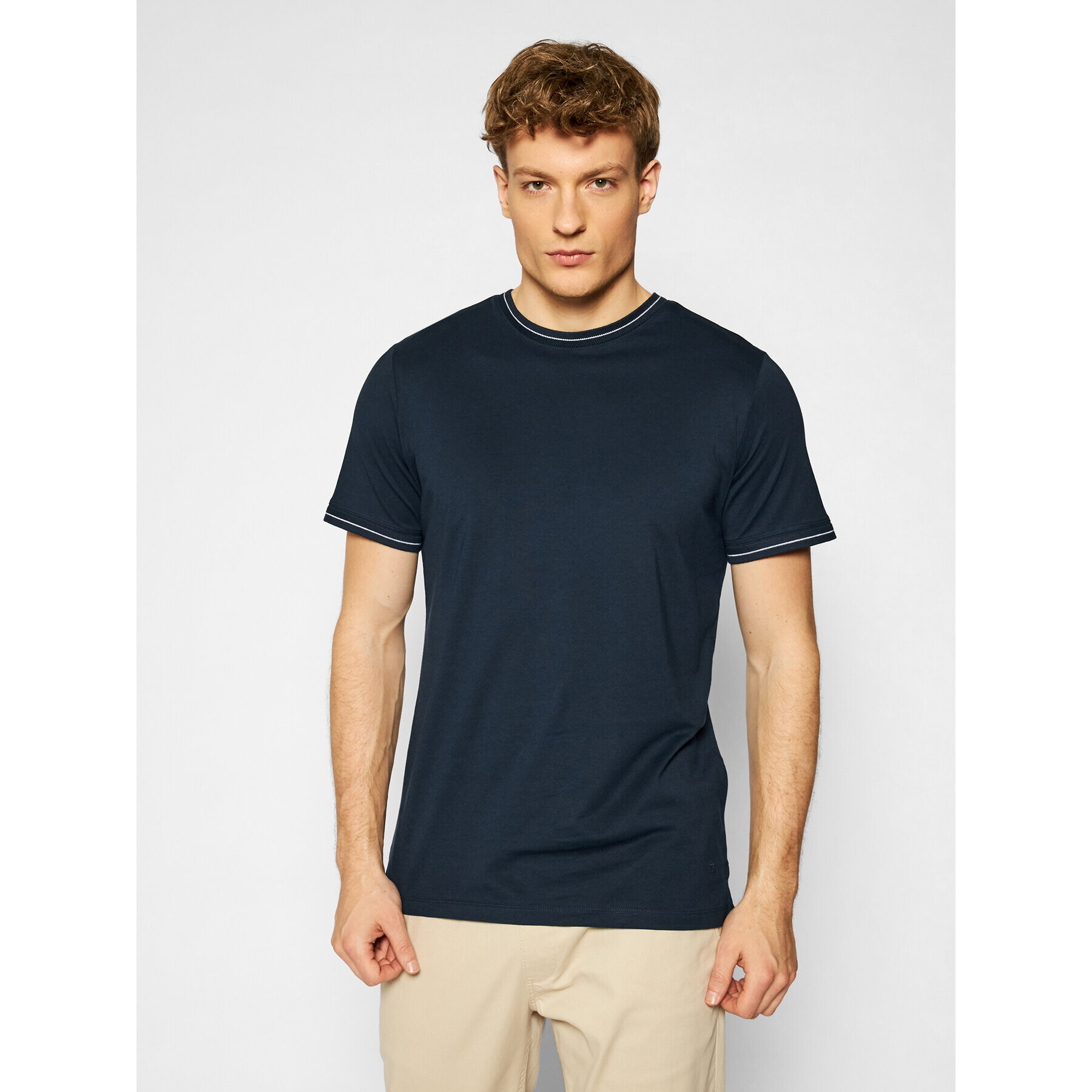 Jack&Jones PREMIUM T-Shirt Blalucas 12184760 Tmavomodrá Regular Fit - Pepit.cz