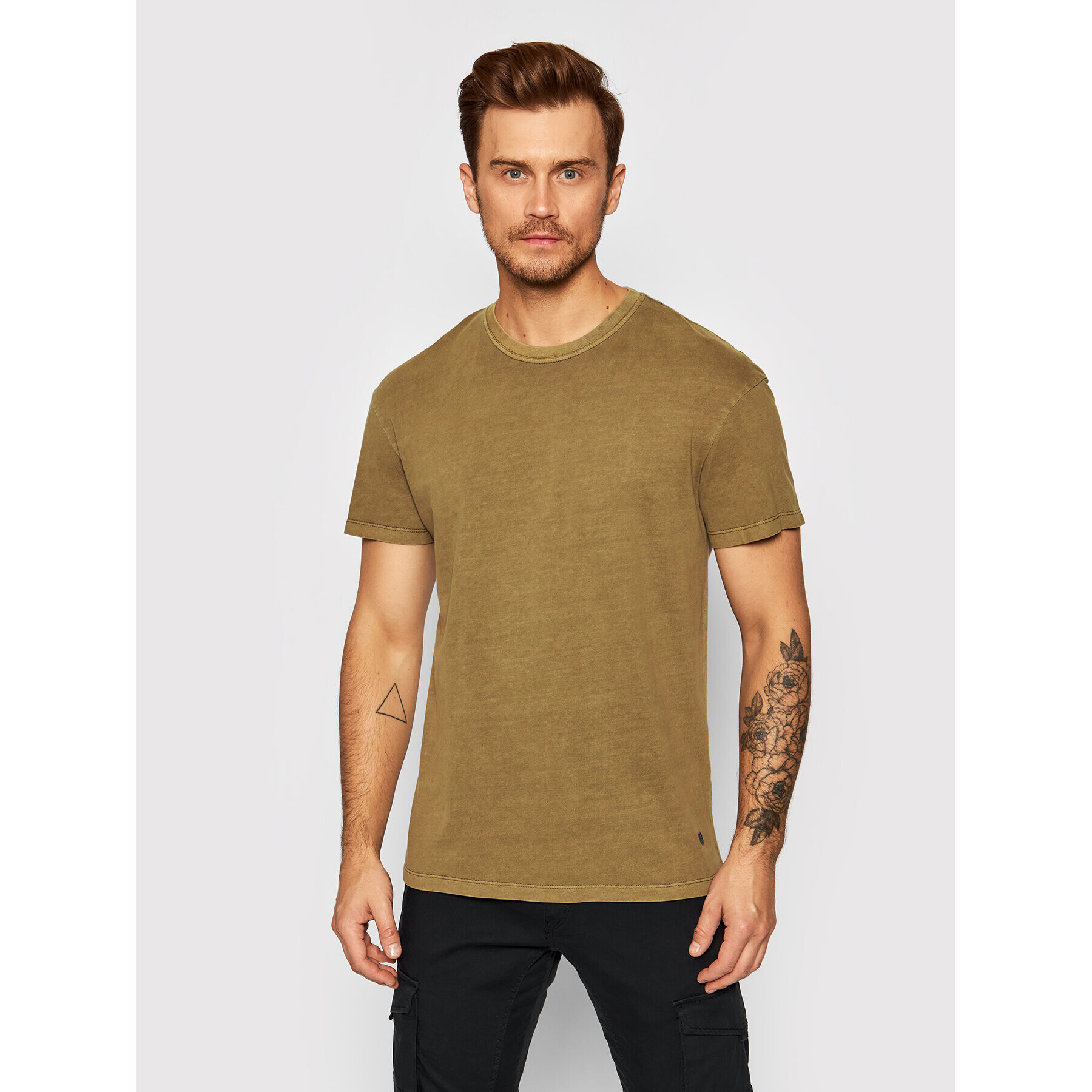 Jack&Jones PREMIUM T-Shirt Blarhett 12191022 Hnědá Relaxed Fit - Pepit.cz