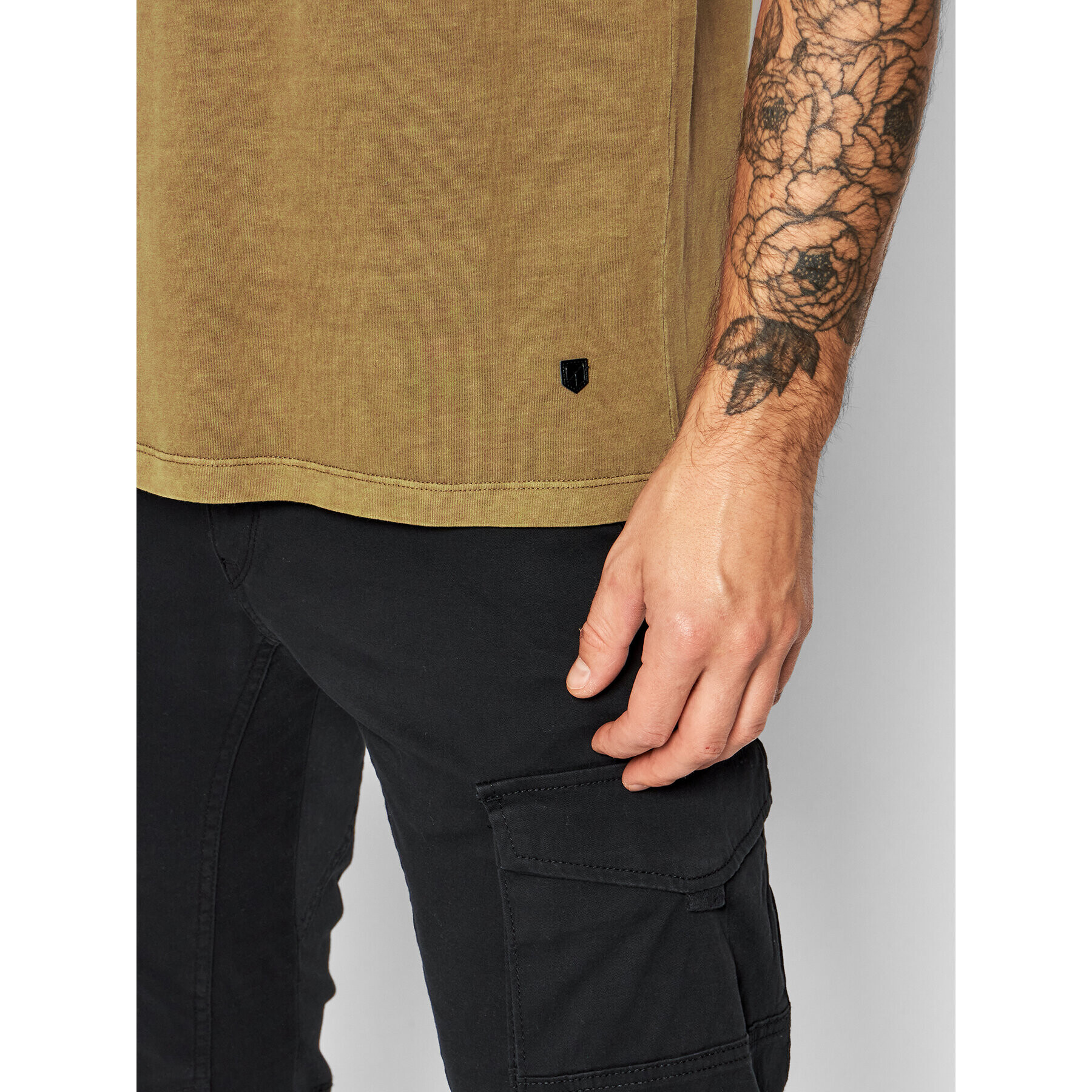 Jack&Jones PREMIUM T-Shirt Blarhett 12191022 Hnědá Relaxed Fit - Pepit.cz