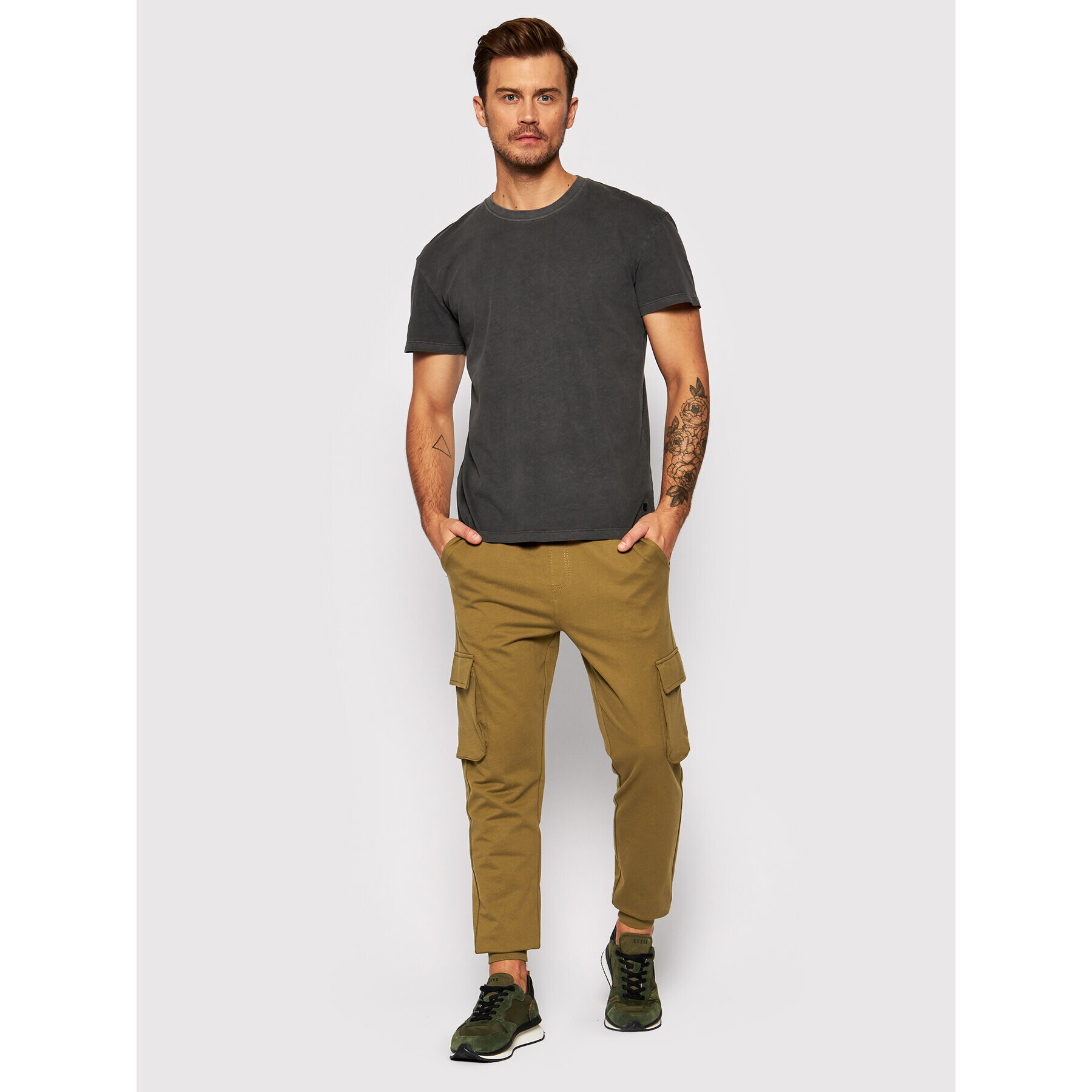 Jack&Jones PREMIUM T-Shirt Blarhett 12191022 Šedá Relaxed Fit - Pepit.cz