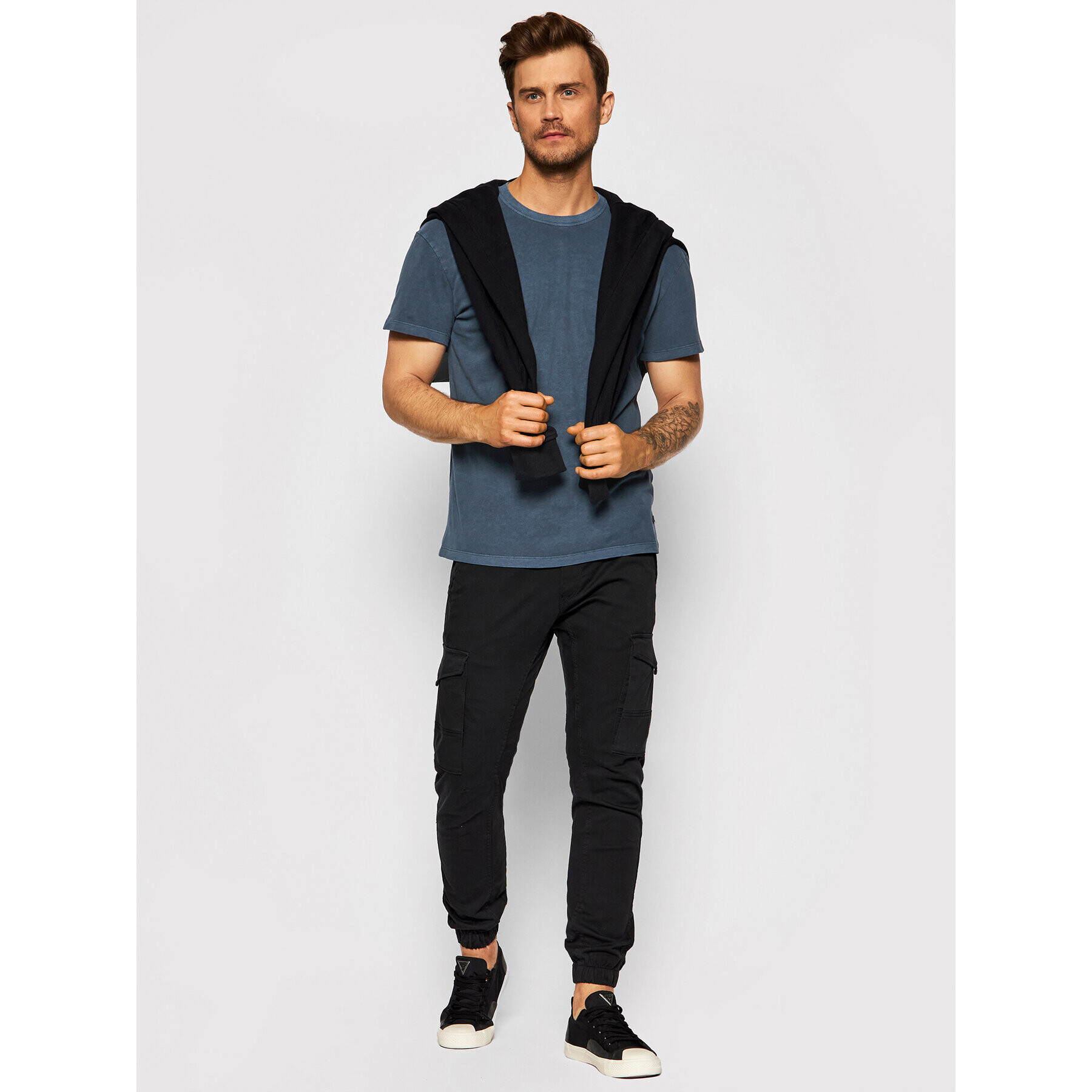 Jack&Jones PREMIUM T-Shirt Blarhett 12191022 Tmavomodrá Relaxed Fit - Pepit.cz