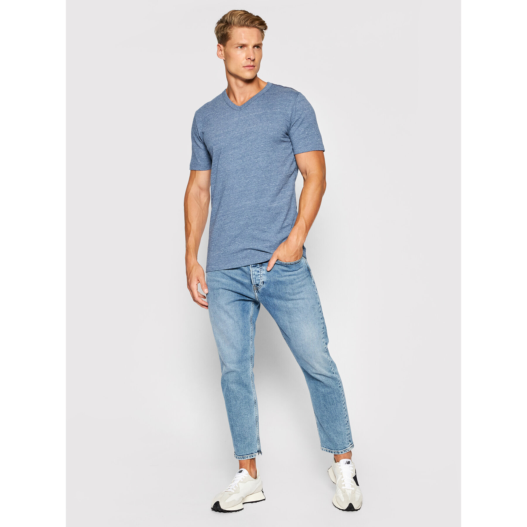 Jack&Jones PREMIUM T-Shirt Blubowery 12194108 Modrá Regular Fit - Pepit.cz