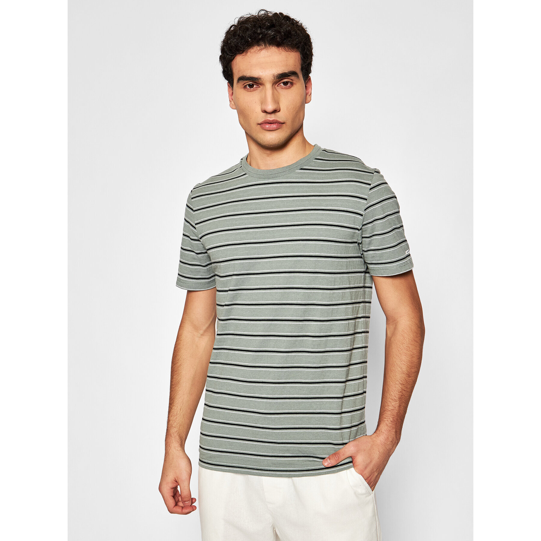 Jack&Jones PREMIUM T-Shirt Blucameron 12185311 Zelená Regular Fit - Pepit.cz