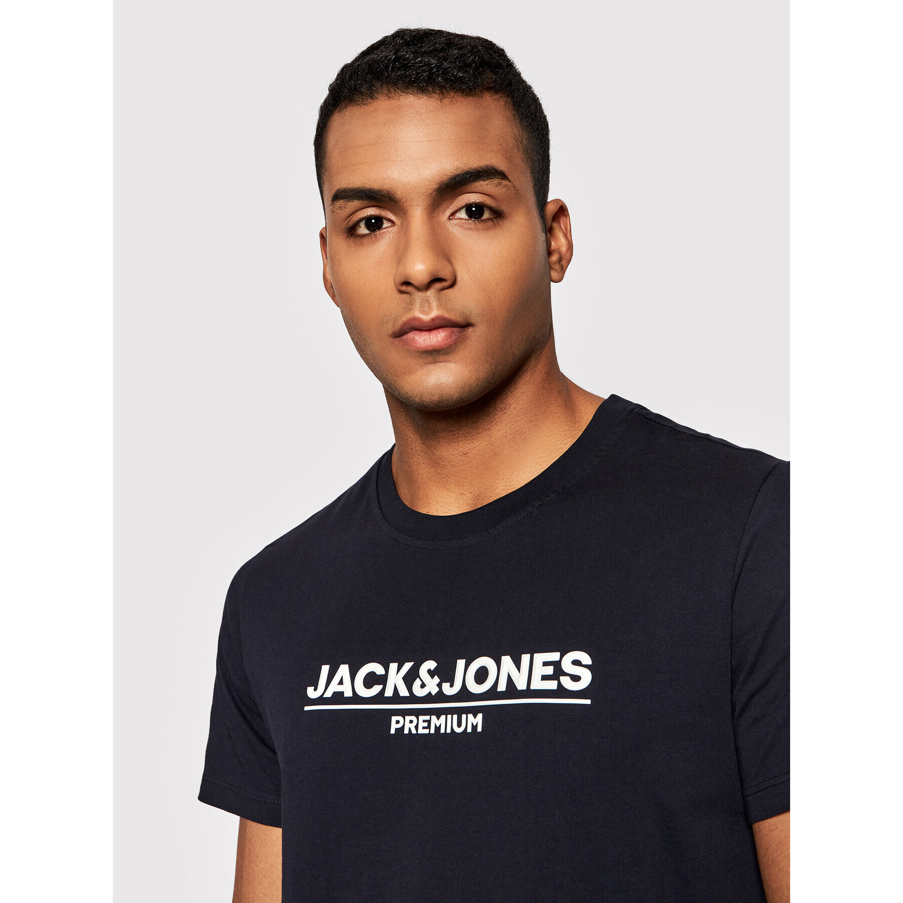 Jack&Jones PREMIUM T-Shirt Branding 12205731 Tmavomodrá Regular Fit - Pepit.cz