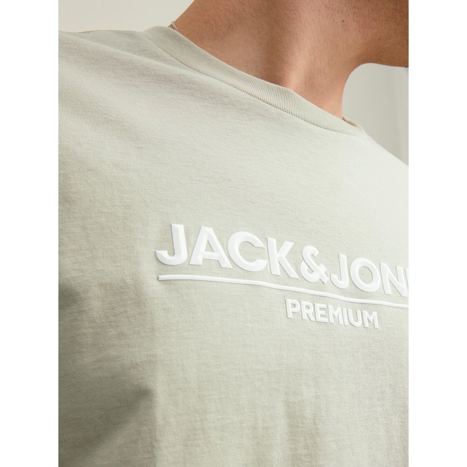 Jack&Jones PREMIUM T-Shirt Branding 12205731 Zelená Regular Fit - Pepit.cz