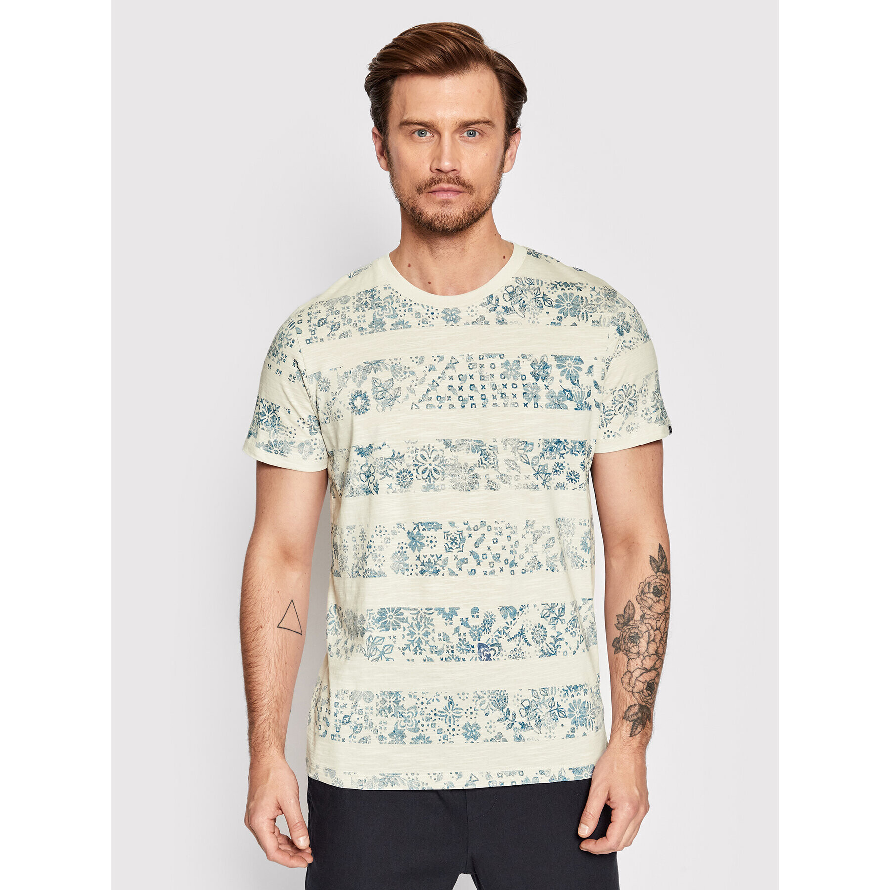 Jack&Jones PREMIUM T-Shirt Drifter 12211068 Béžová Regular Fit - Pepit.cz