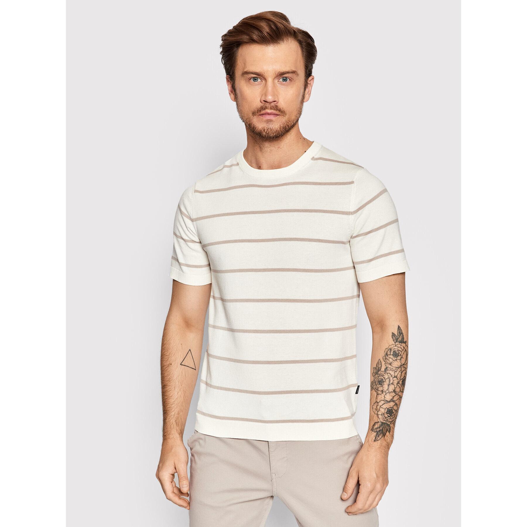 Jack&Jones PREMIUM T-Shirt Igor 12188204 Bílá Regular Fit - Pepit.cz