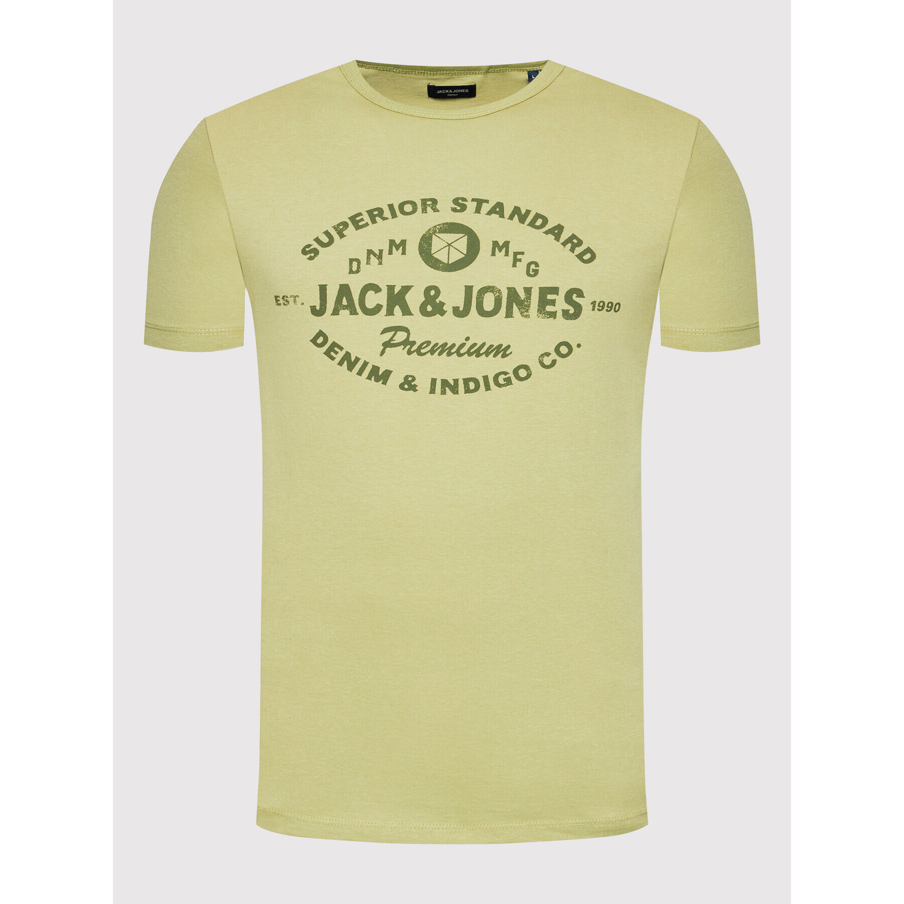 Jack&Jones PREMIUM T-Shirt Jackson 12202394 Zelená Regular Fit - Pepit.cz