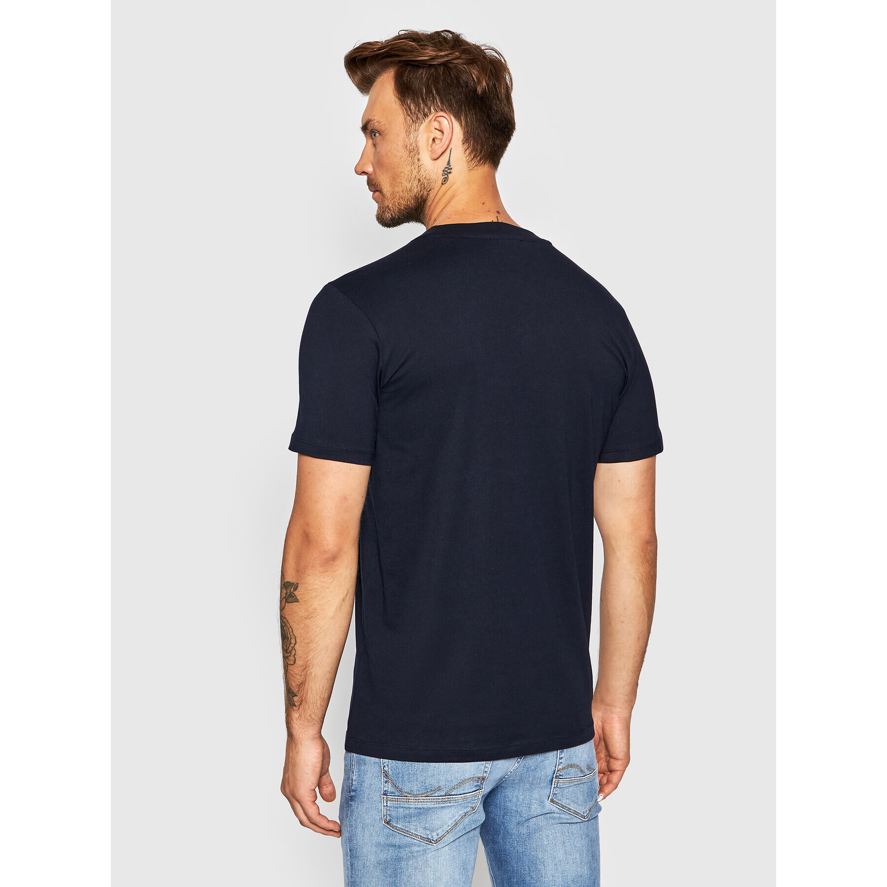 Jack&Jones PREMIUM T-Shirt Landon 12191308 Tmavomodrá Regular Fit - Pepit.cz