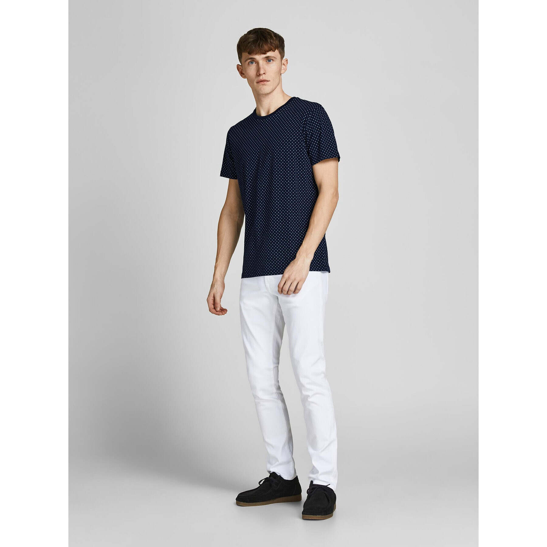 Jack&Jones PREMIUM T-Shirt Metz 12210123 Tmavomodrá Regular Fit - Pepit.cz