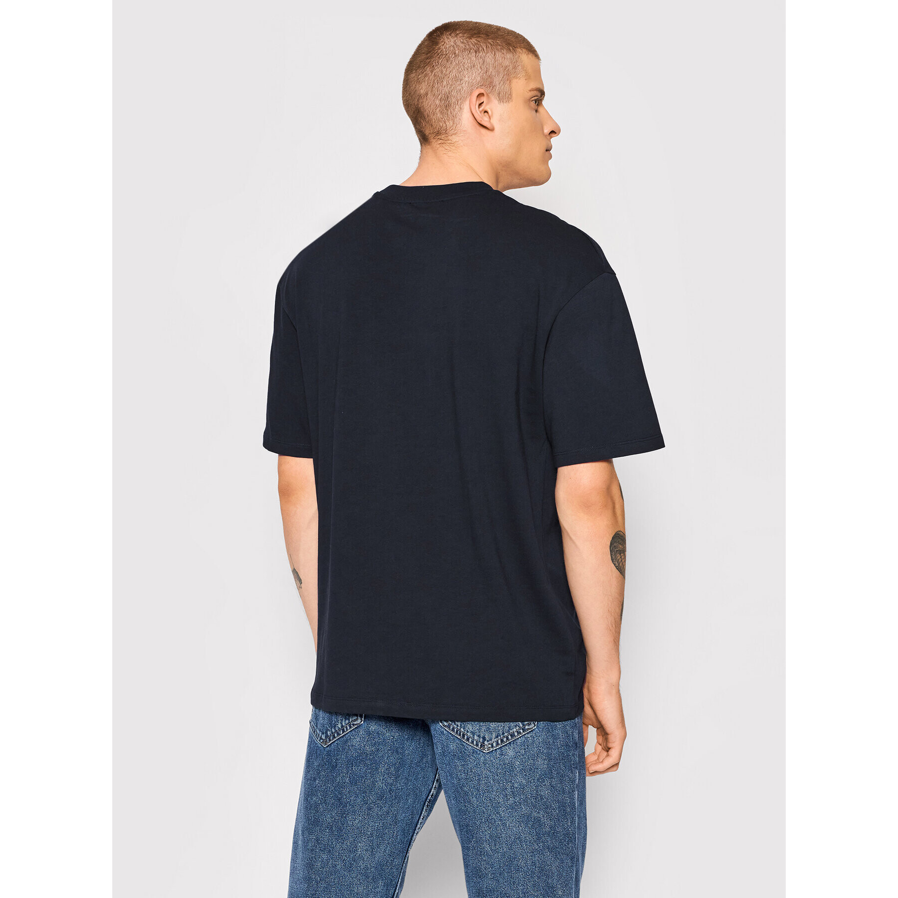 Jack&Jones PREMIUM T-Shirt Pond 12198357 Tmavomodrá Relaxed Fit - Pepit.cz