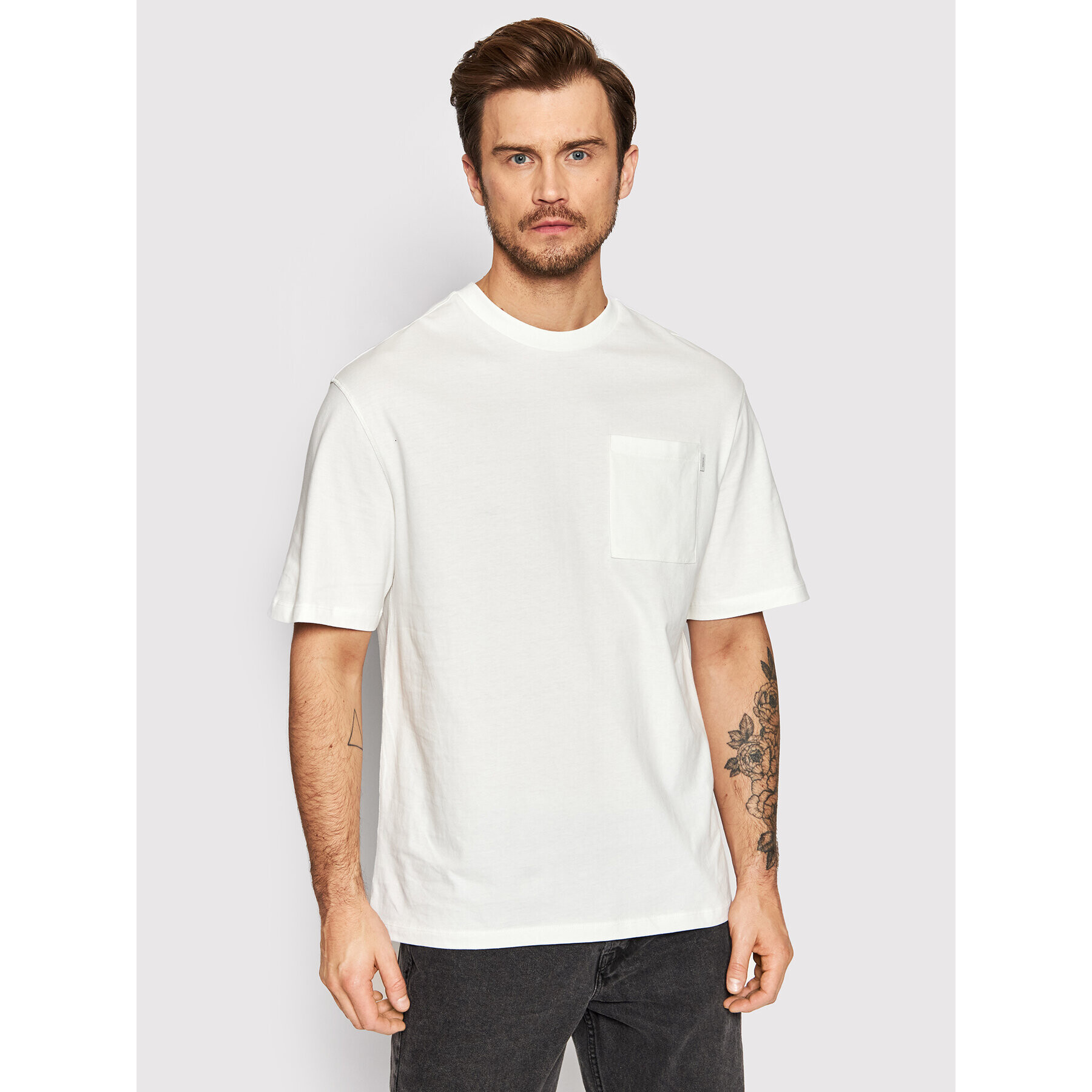 Jack&Jones PREMIUM T-Shirt Warren 12199243 Bílá Loose Fit - Pepit.cz