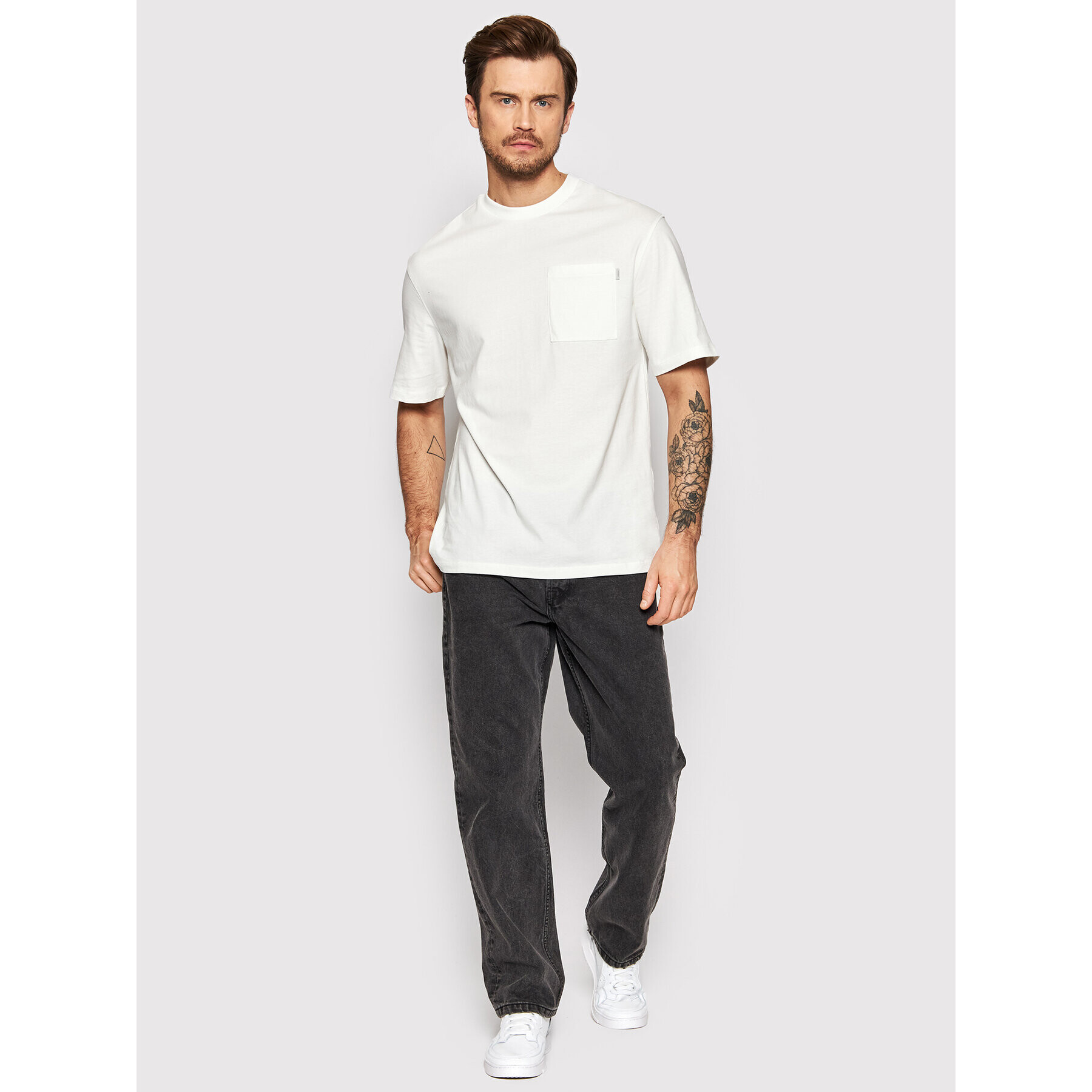 Jack&Jones PREMIUM T-Shirt Warren 12199243 Bílá Loose Fit - Pepit.cz