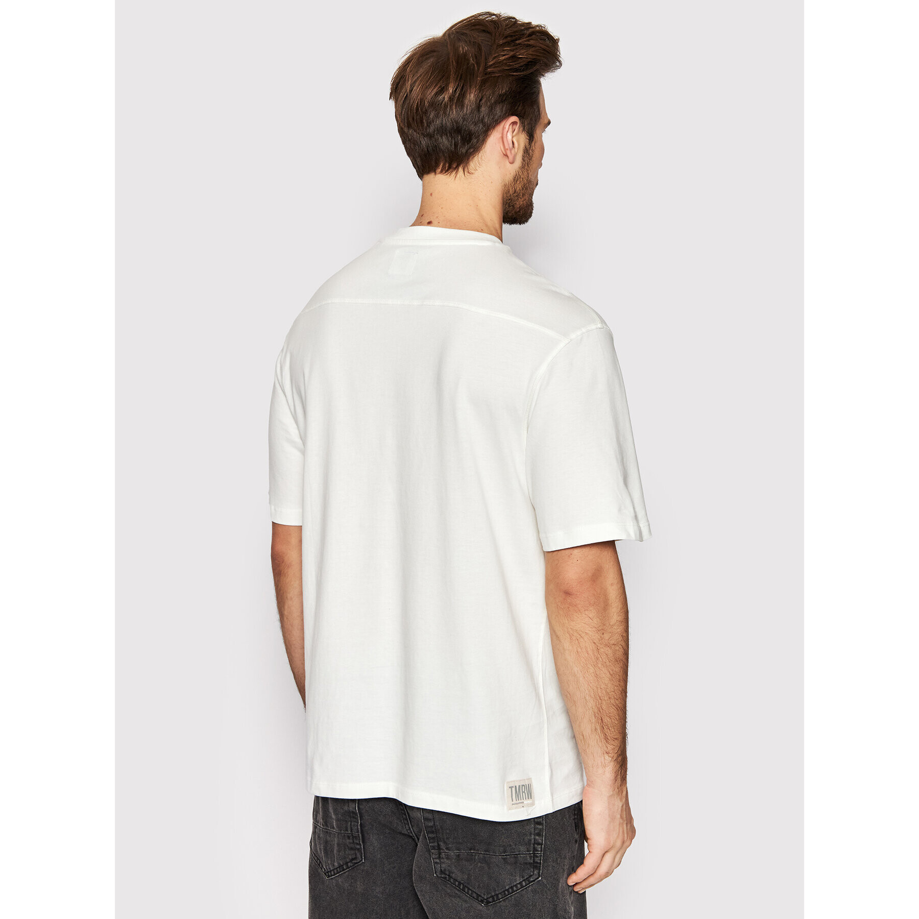 Jack&Jones PREMIUM T-Shirt Warren 12199243 Bílá Loose Fit - Pepit.cz