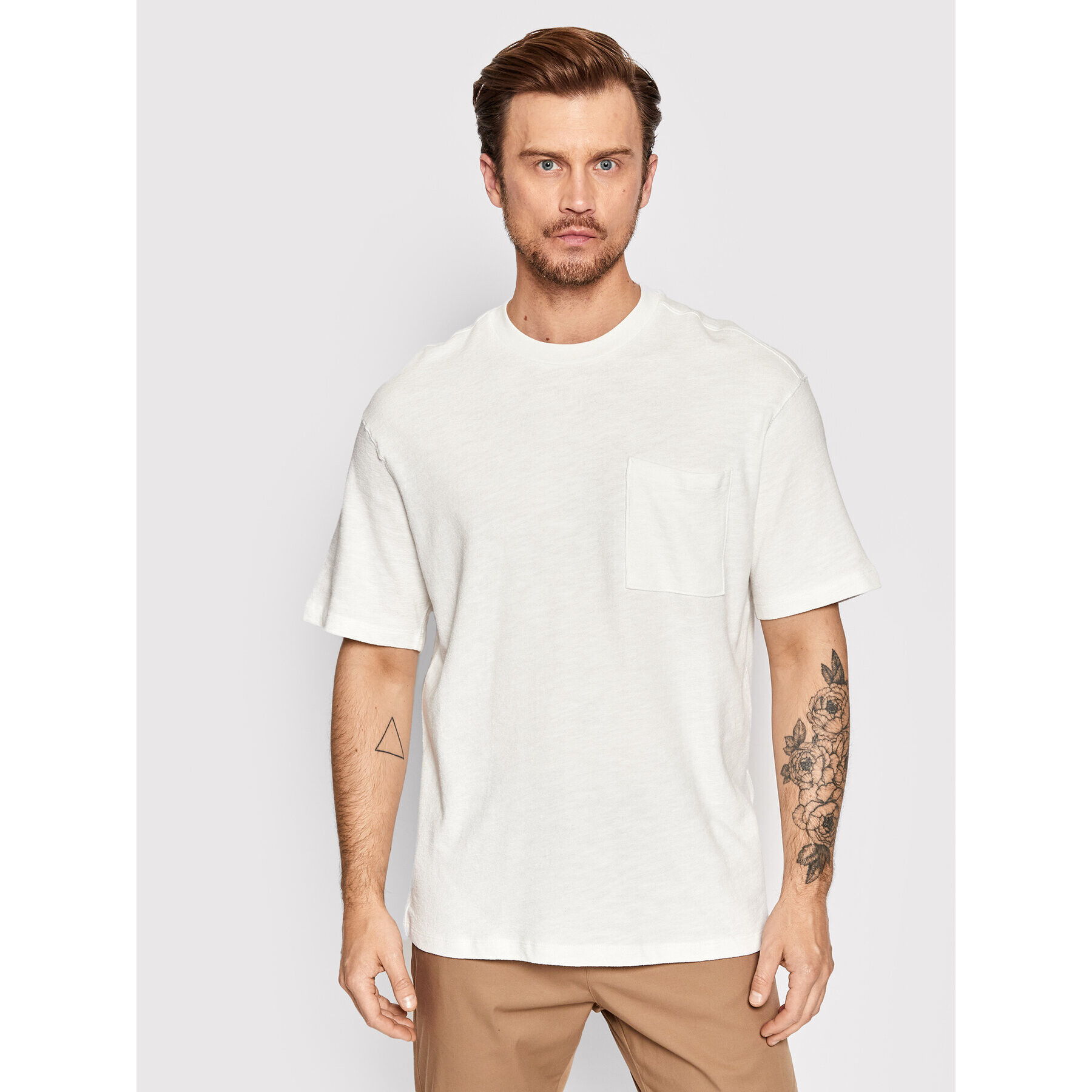 Jack&Jones PREMIUM T-Shirt Warren 12209028 Bílá Loose Fit - Pepit.cz