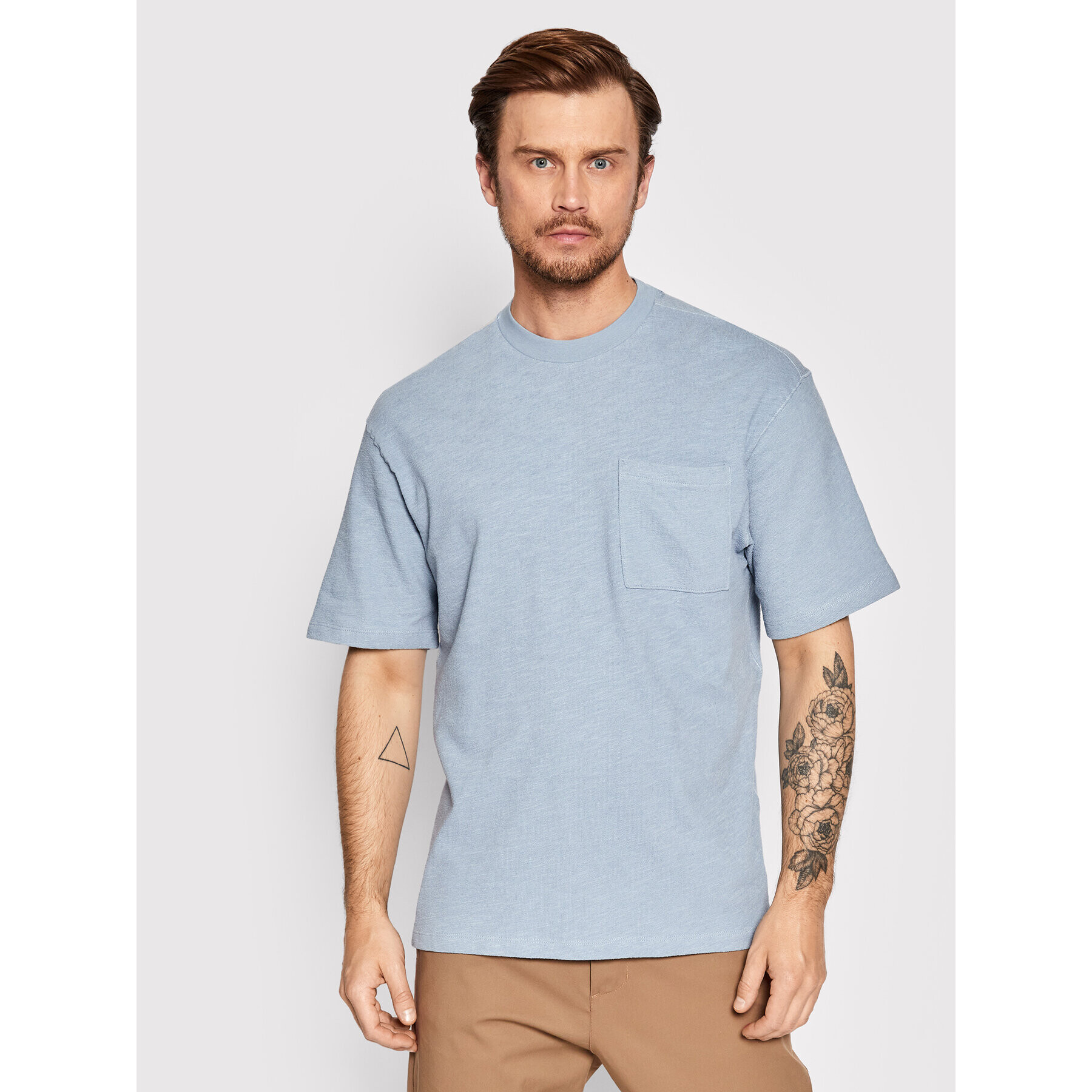 Jack&Jones PREMIUM T-Shirt Warren 12209028 Modrá Loose Fit - Pepit.cz