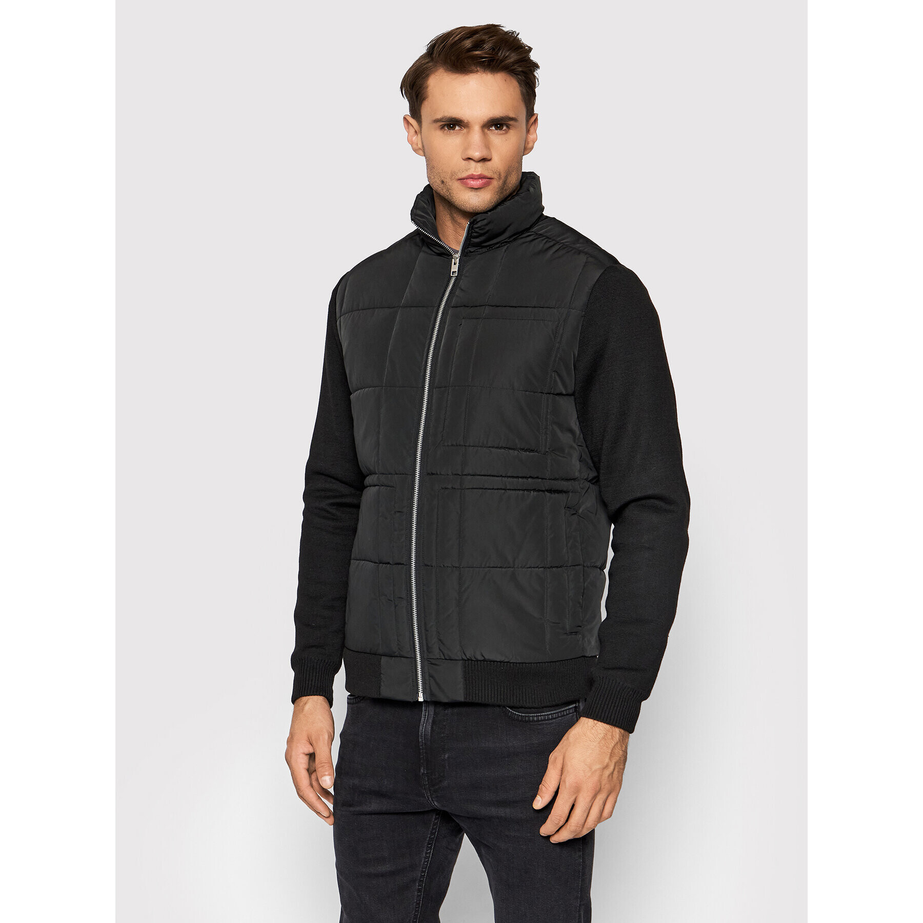 Jack&Jones PREMIUM Vatovaná bunda Blarocco 12191283 Černá Regular Fit - Pepit.cz