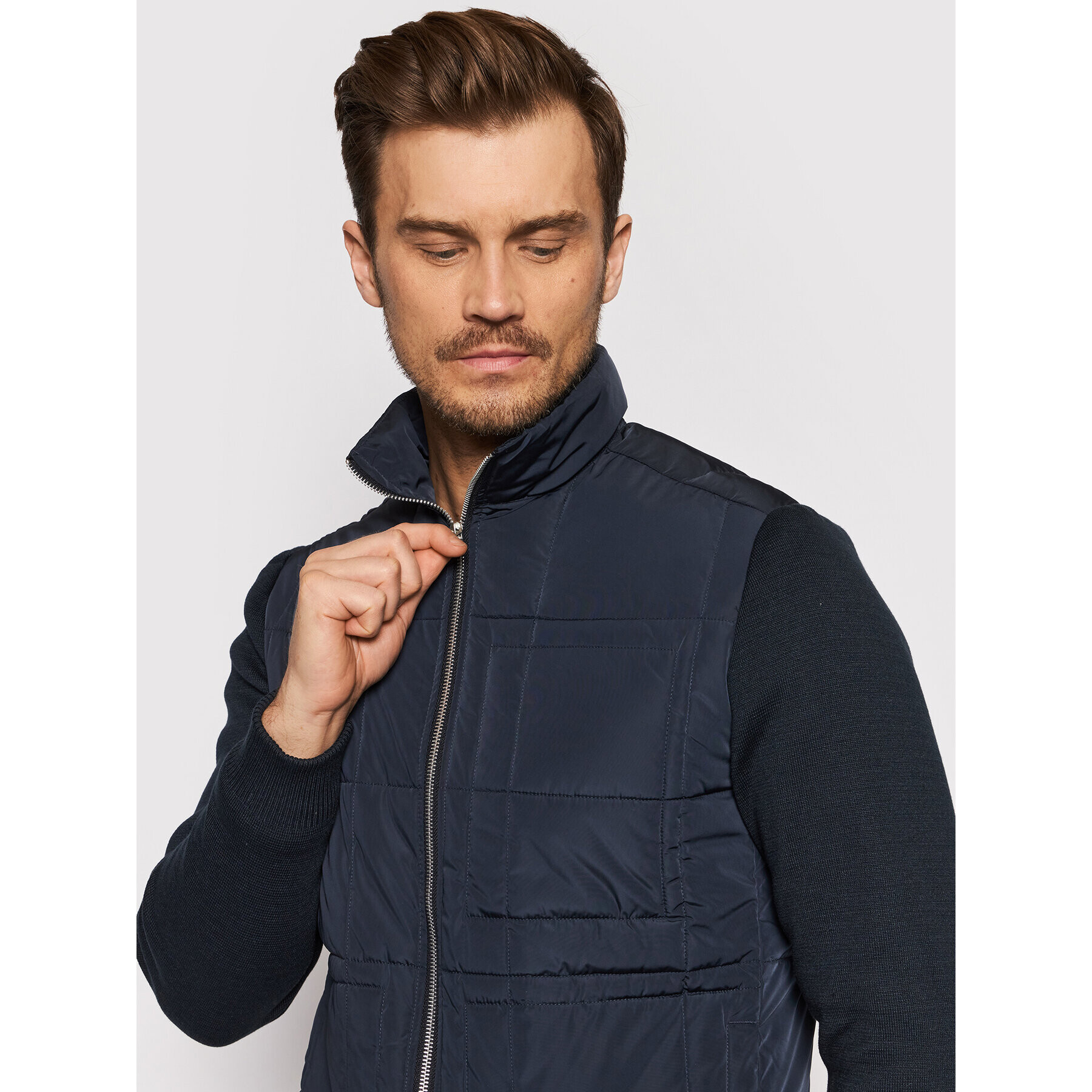 Jack&Jones PREMIUM Vatovaná bunda Blarocco 12191283 Tmavomodrá Regular Fit - Pepit.cz