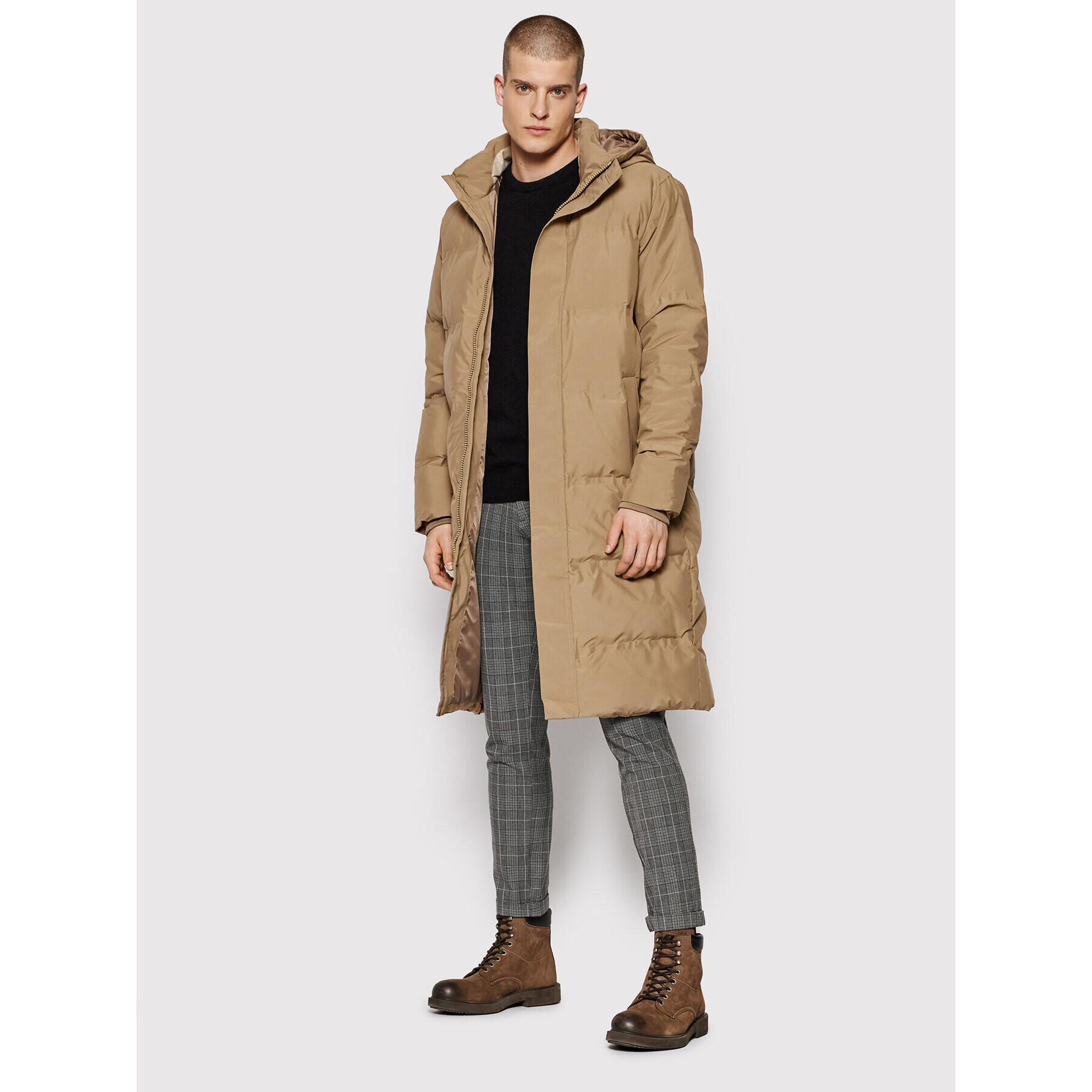 Jack&Jones PREMIUM Vatovaná bunda Blashade 12199317 Béžová Regular Fit - Pepit.cz