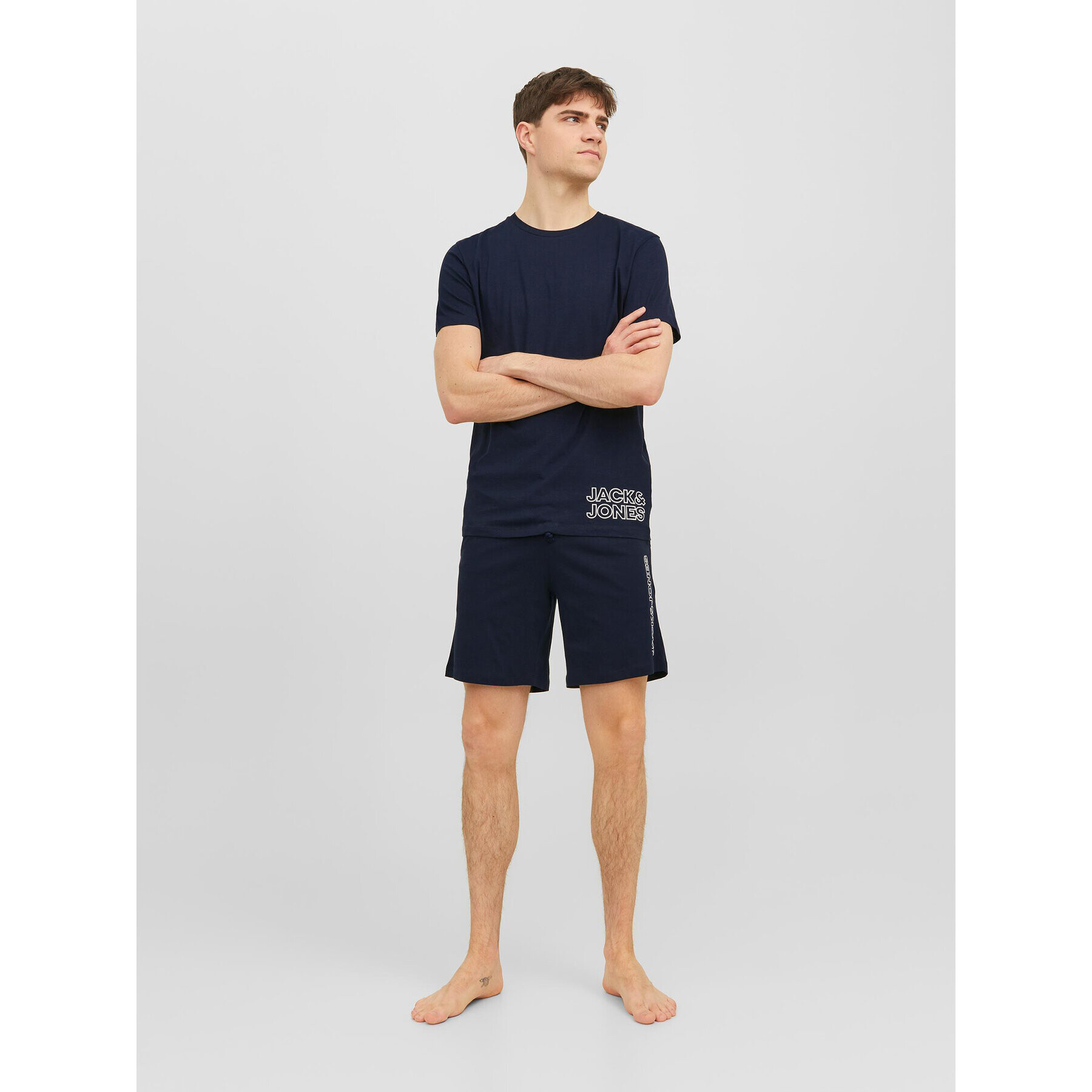 Jack&Jones Pyžamo 12245905 Tmavomodrá Standard Fit - Pepit.cz