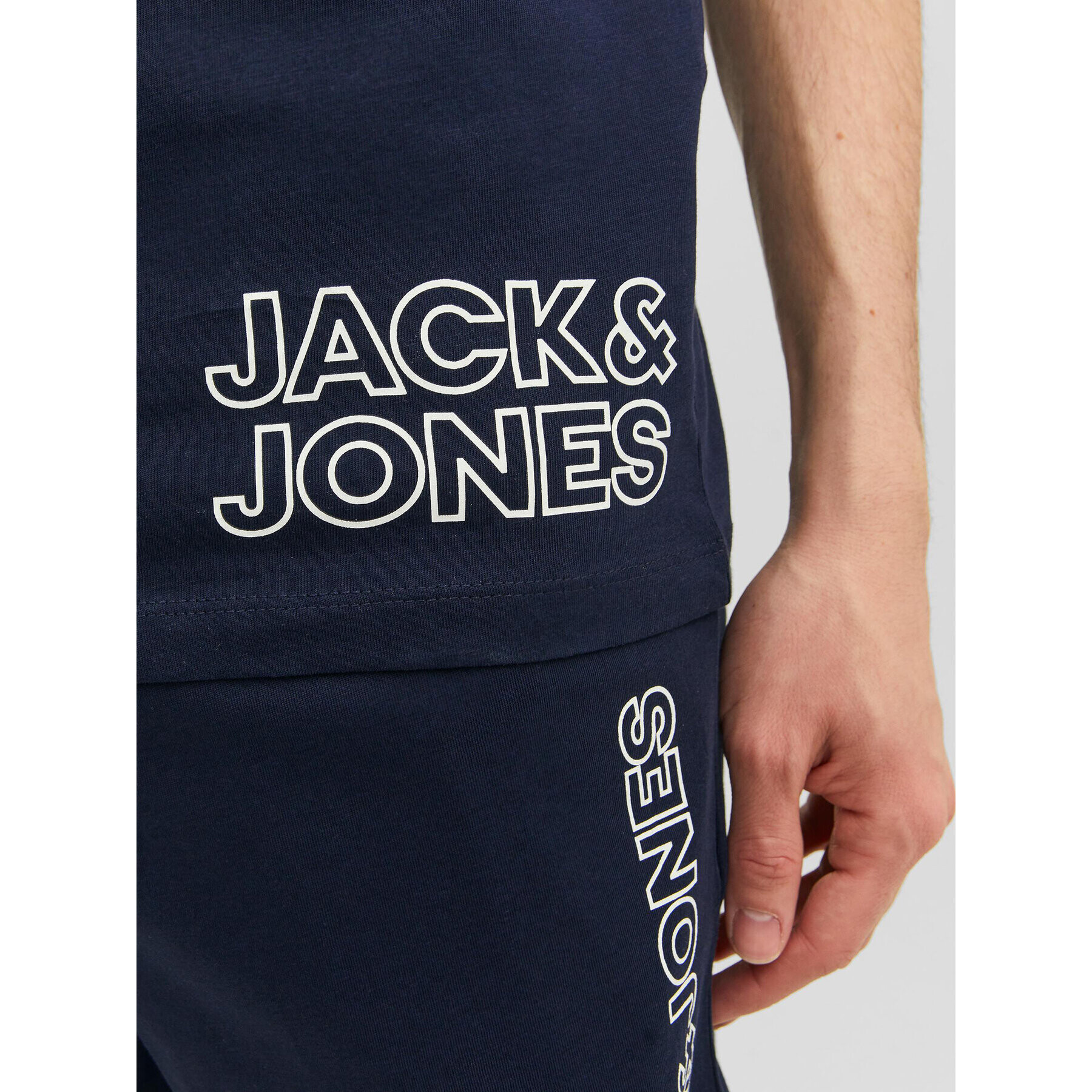 Jack&Jones Pyžamo 12245905 Tmavomodrá Standard Fit - Pepit.cz